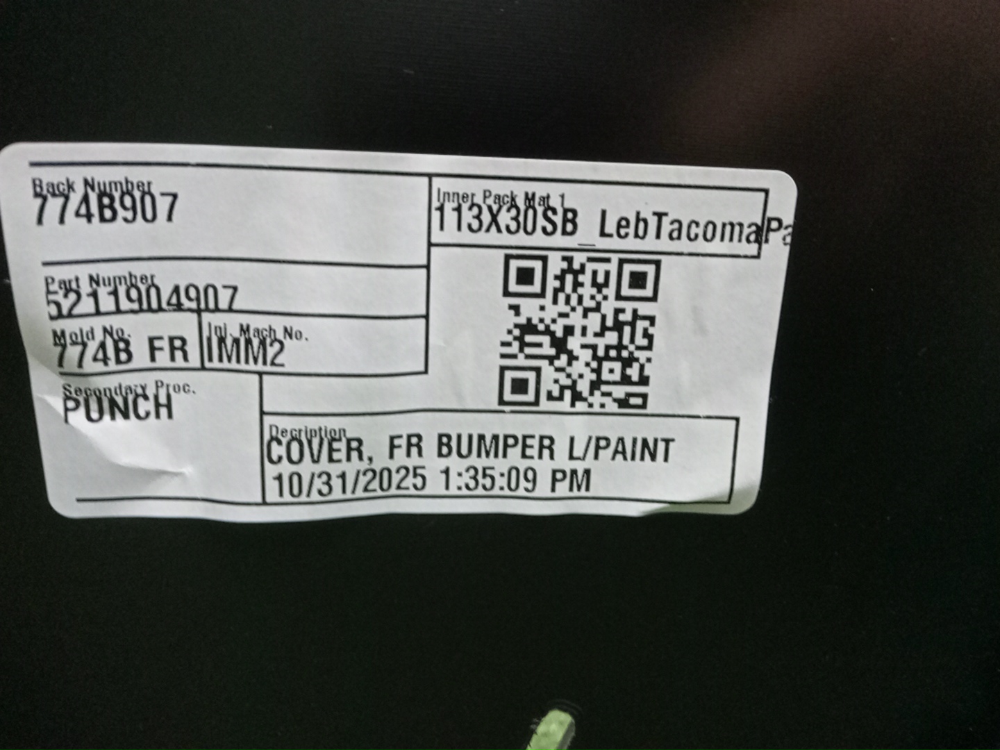 Бампер передний TOYOTA TACOMA GRN305L 52119-04907 5 ракурс