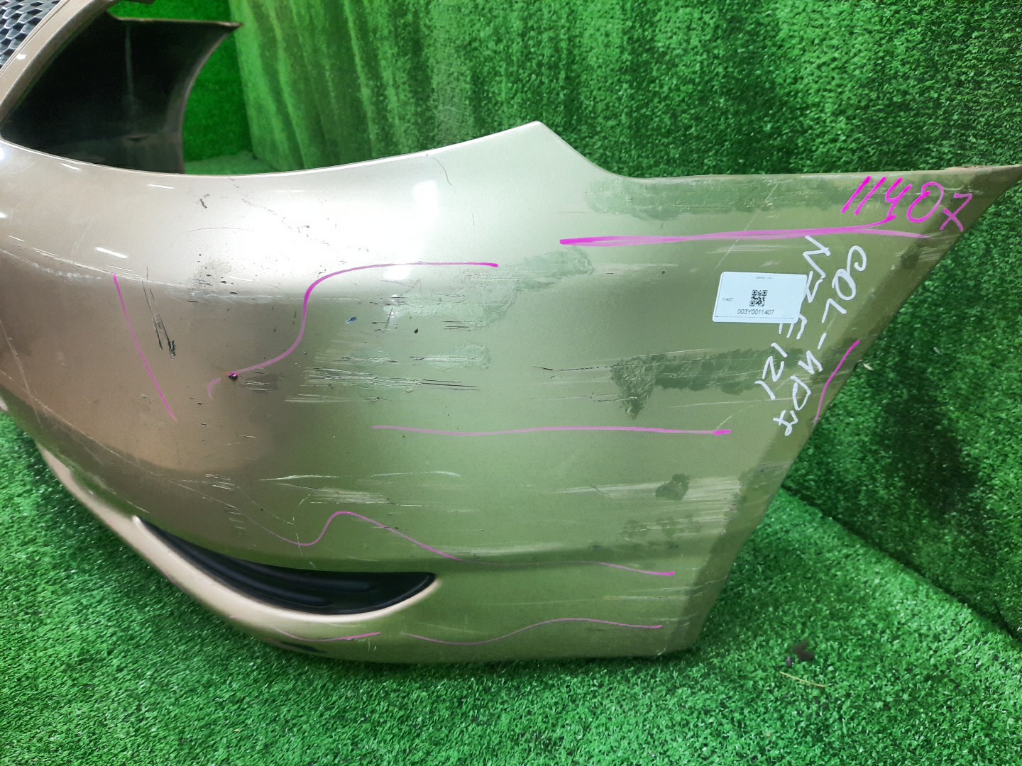 Бампер передний TOYOTA COROLLA, COROLLA FIELDER ZZE124, NZE121, NZE120, ZZE122, NZE124, CE121, NZE121G, ZZE123G, ZZE124G, ZZE122G, NZE124G 11407 4 ракурс