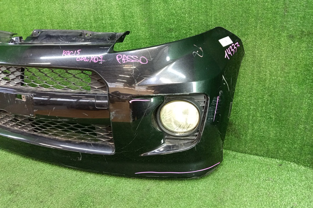 Бампер передний TOYOTA PASSO, BOON KGC15, KGC10, QNC10, M301S, M310S, M312S, M300S RACY 3 ракурс