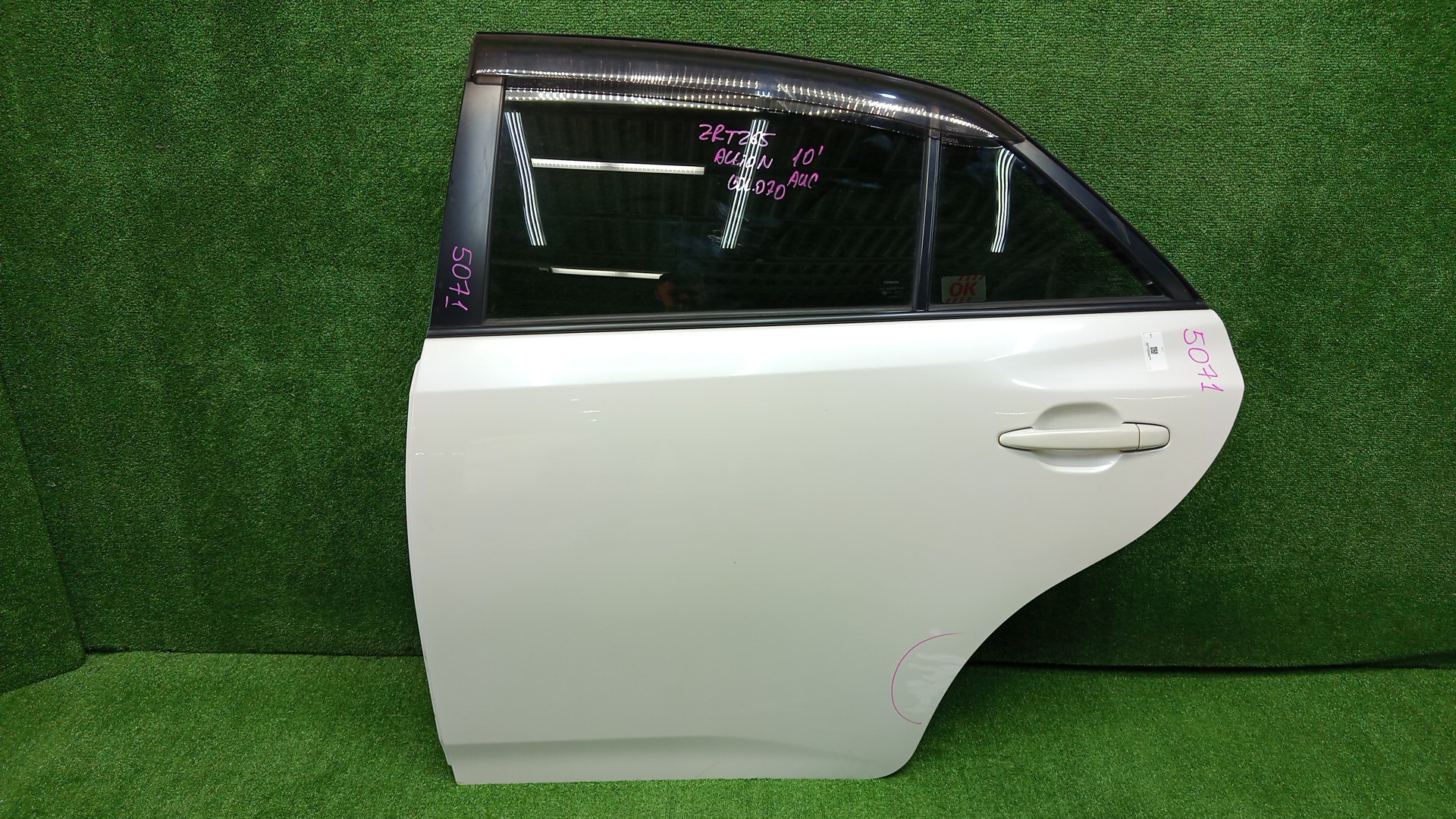 Дверь левая задняя TOYOTA ALLION ZRT265, ZRT260, NZT260, ZRT261 5071 1 ракурс