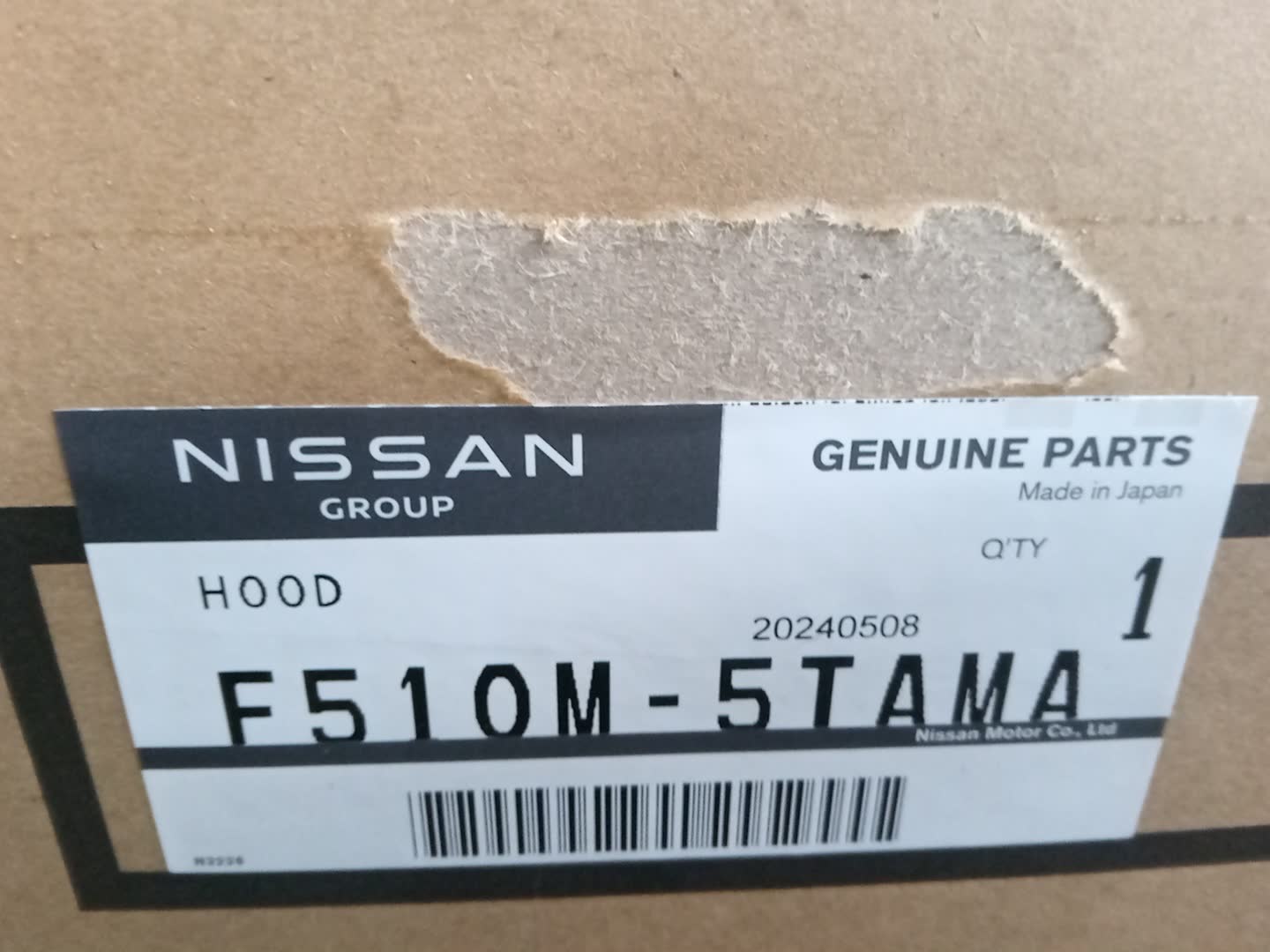 Капот NISSAN SERENA C27 F510M-5TAMA 3 ракурс