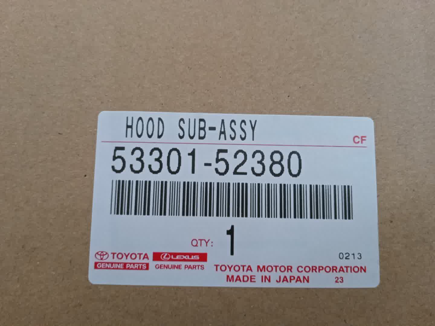 Капот TOYOTA PROBOX, SUCCEED NSP160V, NCP160V, NCP165V, NHP160V 53301-52380 1 ракурс