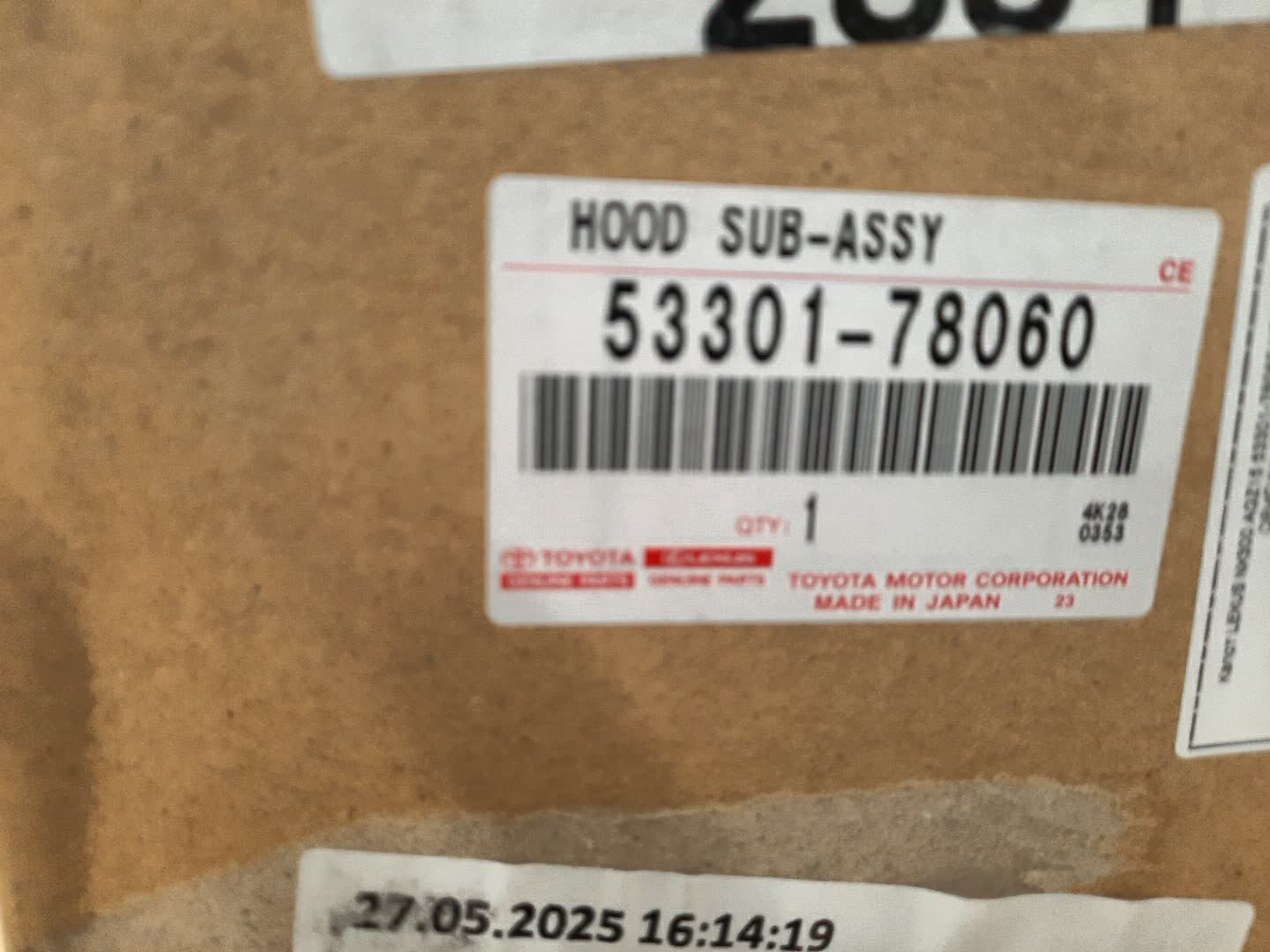 Капот LEXUS NX350H AAZH20 53301-78060 3 ракурс