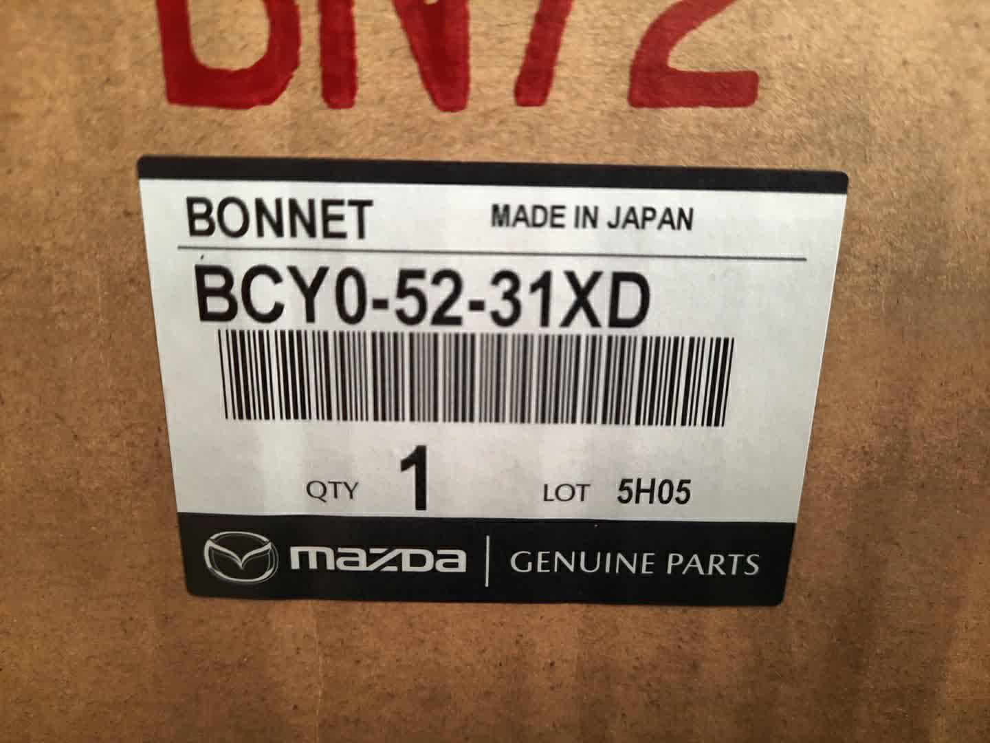 Капот MAZDA MAZDA 3, 3 BPEP, BP8P, BP5P, BPFP, BPFJ3P, BPFJ3R, BP5R, BP, BPEK3R, BP8R BCY0-52-31XC 3 ракурс