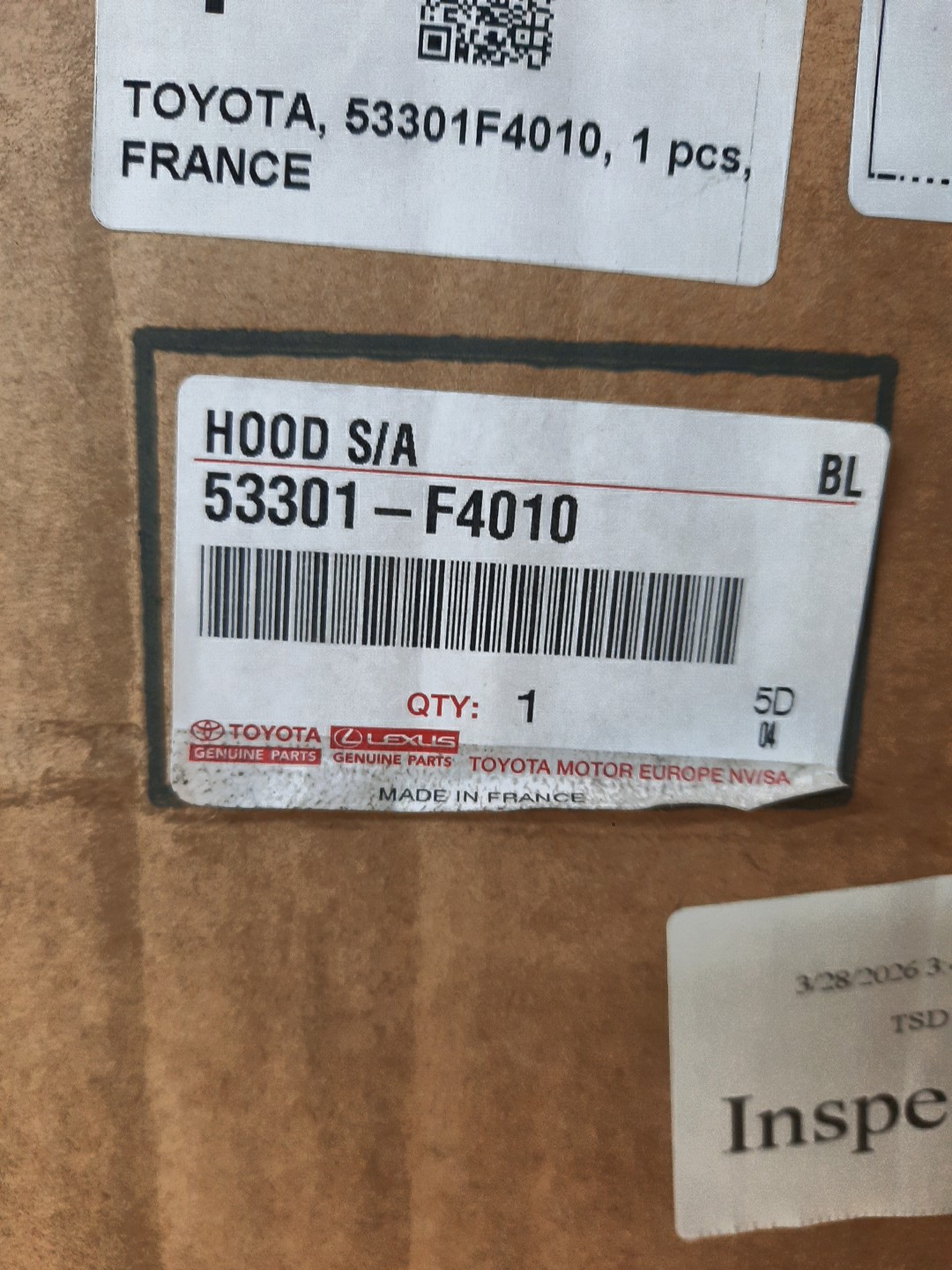 Капот TOYOTA C-HR NGX10 53301-F4010 4 ракурс