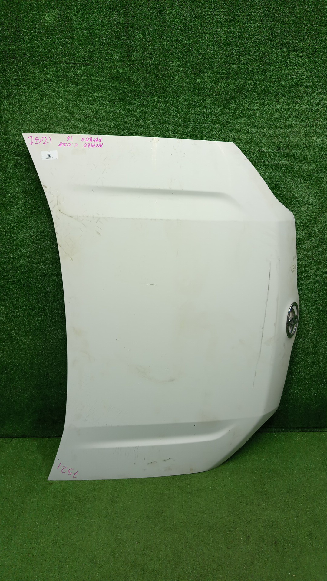 Капот TOYOTA PROBOX, SUCCEED NSP160V, NCP160V, NCP165V, NHP160V 7521 1 ракурс