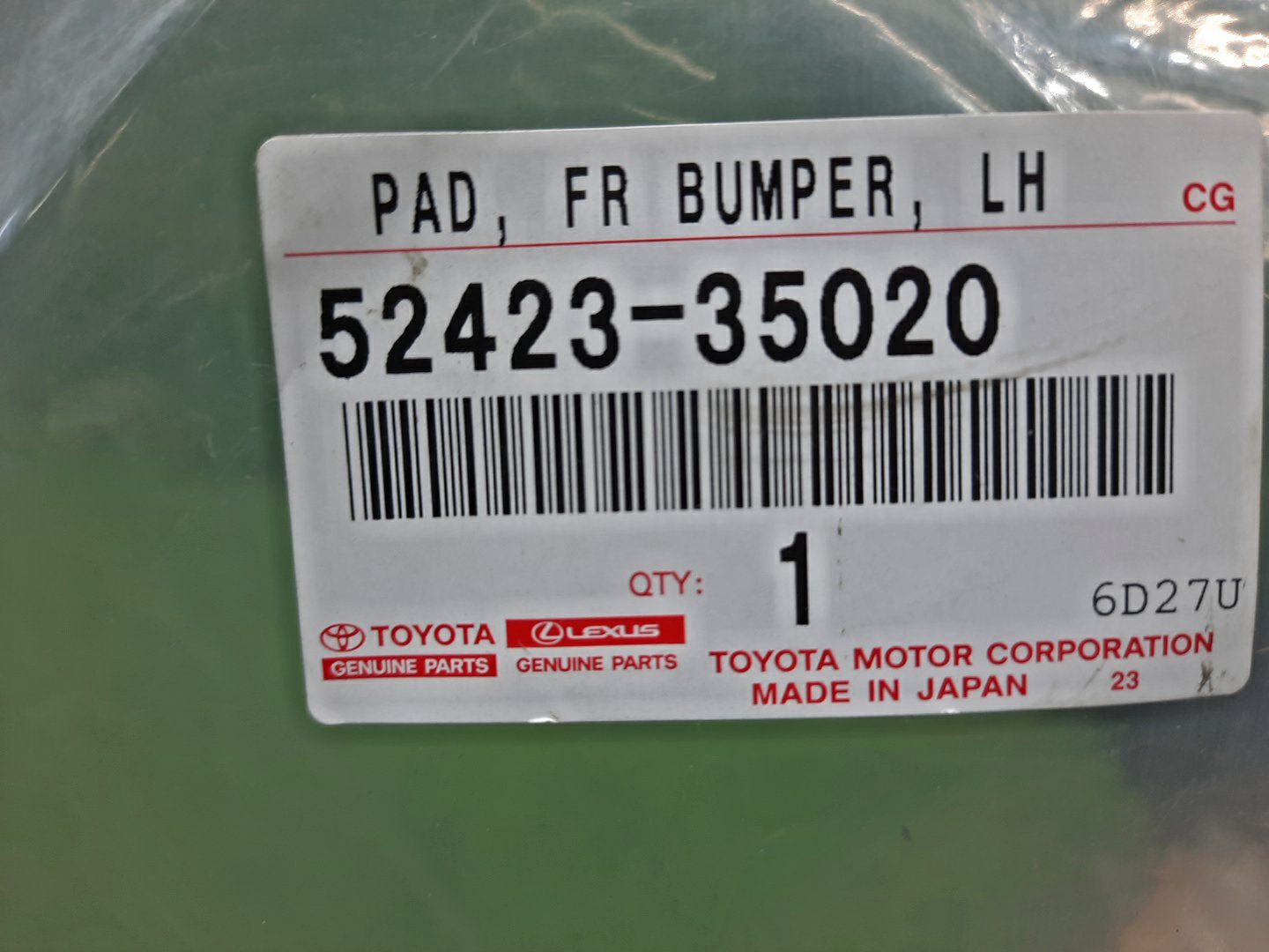 Клык бампера левый TOYOTA FJ CRUISER GSJ15 1GR-FE 52423-35020 4 ракурс