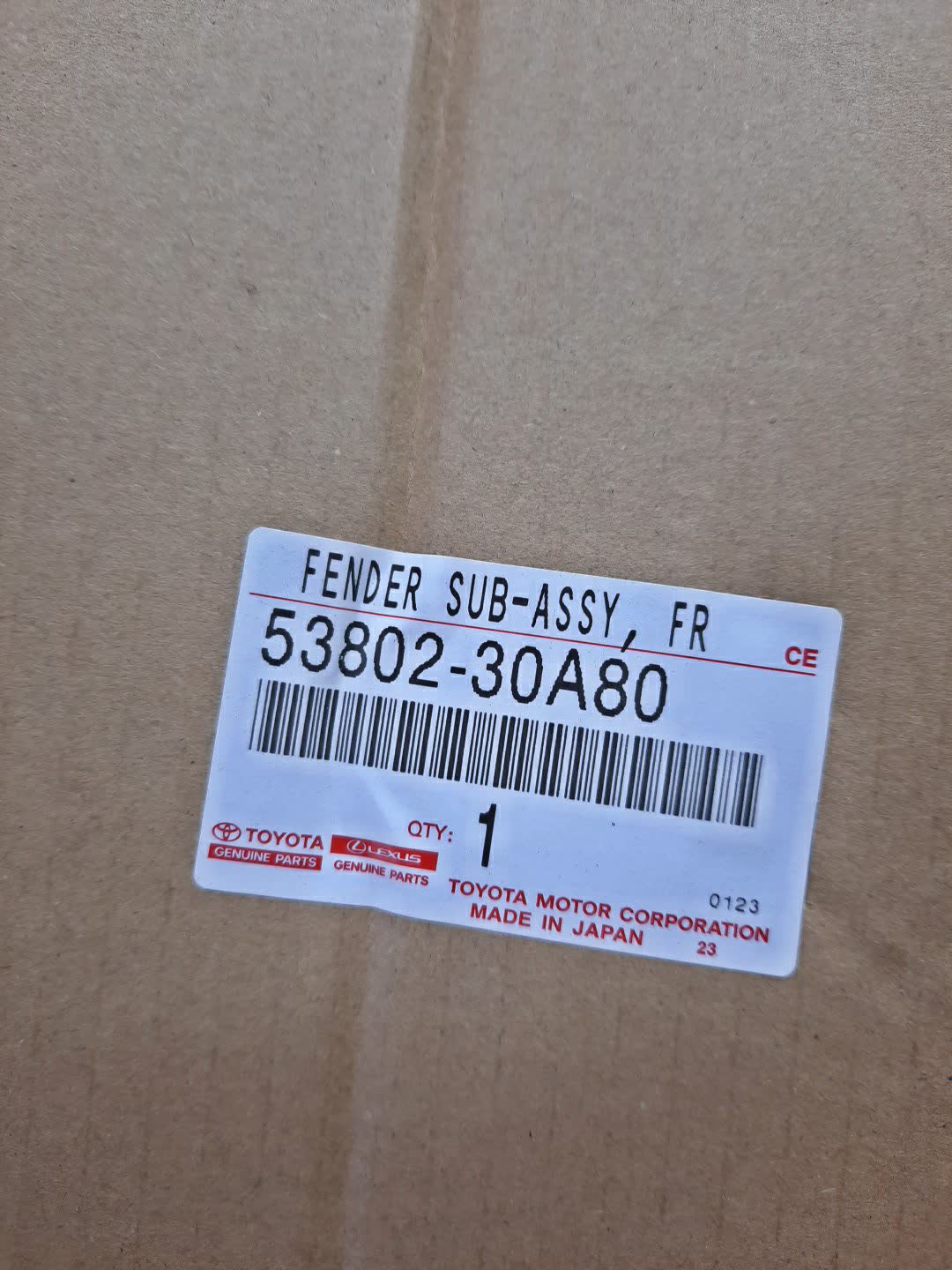 Крыло левое переднее TOYOTA CROWN AZSH35 53802-30A80 4 ракурс