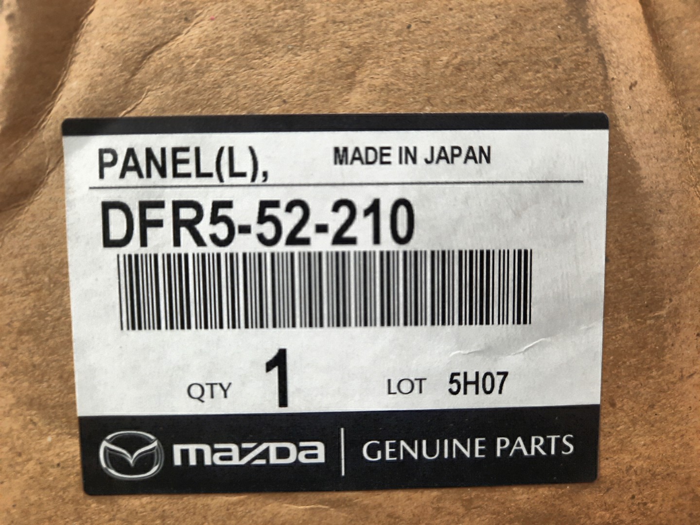 Крыло левое переднее MAZDA CX-30 DMEP DFR5-52-210 3 ракурс
