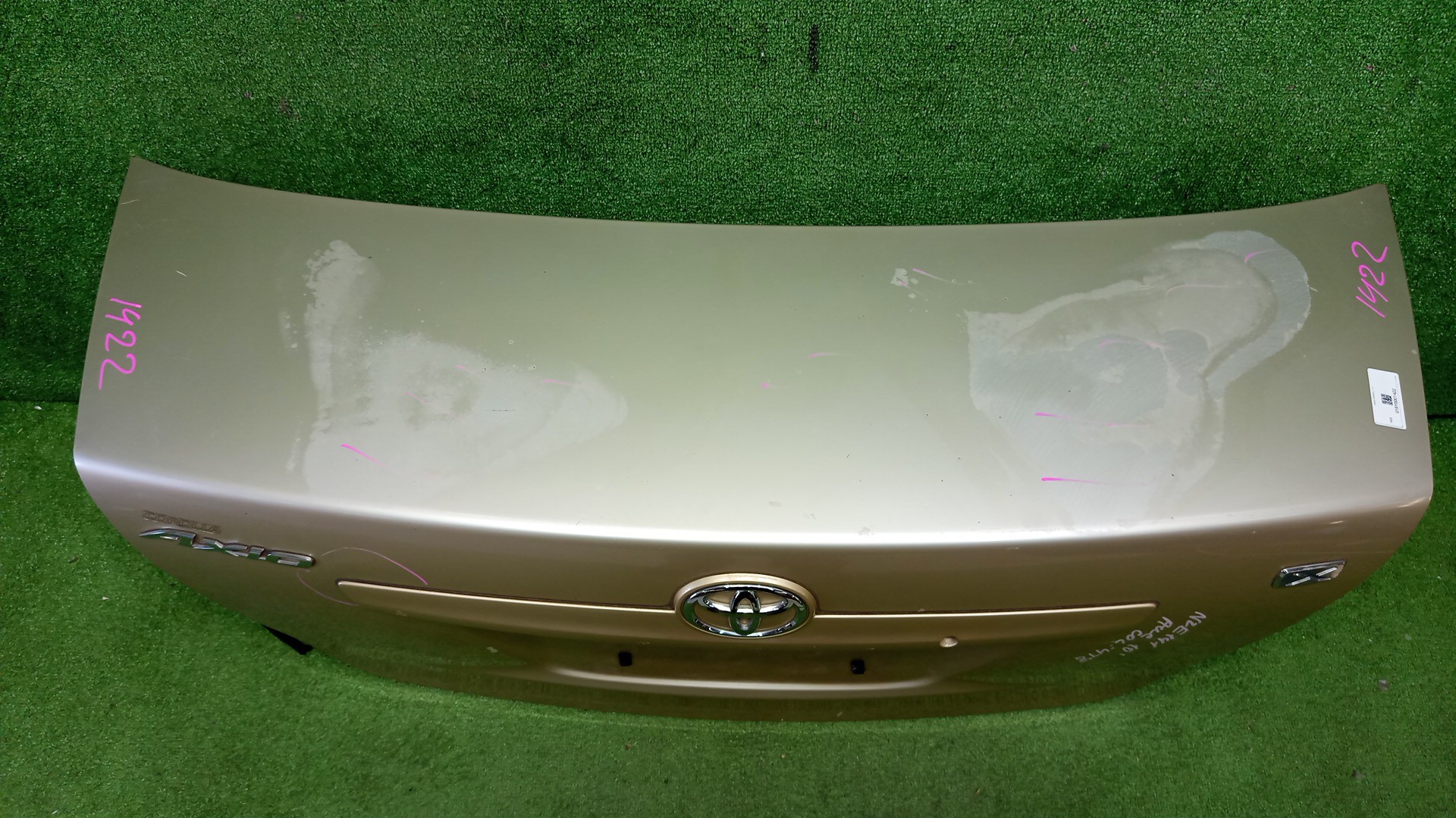 Крышка багажника TOYOTA COROLLA  AXIO NZE141, NZE144, ZRE142, ZRE144 1422 2 ракурс