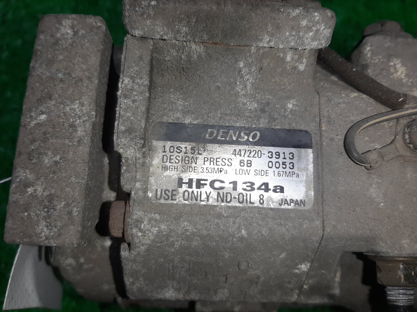 Компрессор кондиционера TOYOTA OPA ZCT10 1ZZ-FE 447220-3913 2 ракурс