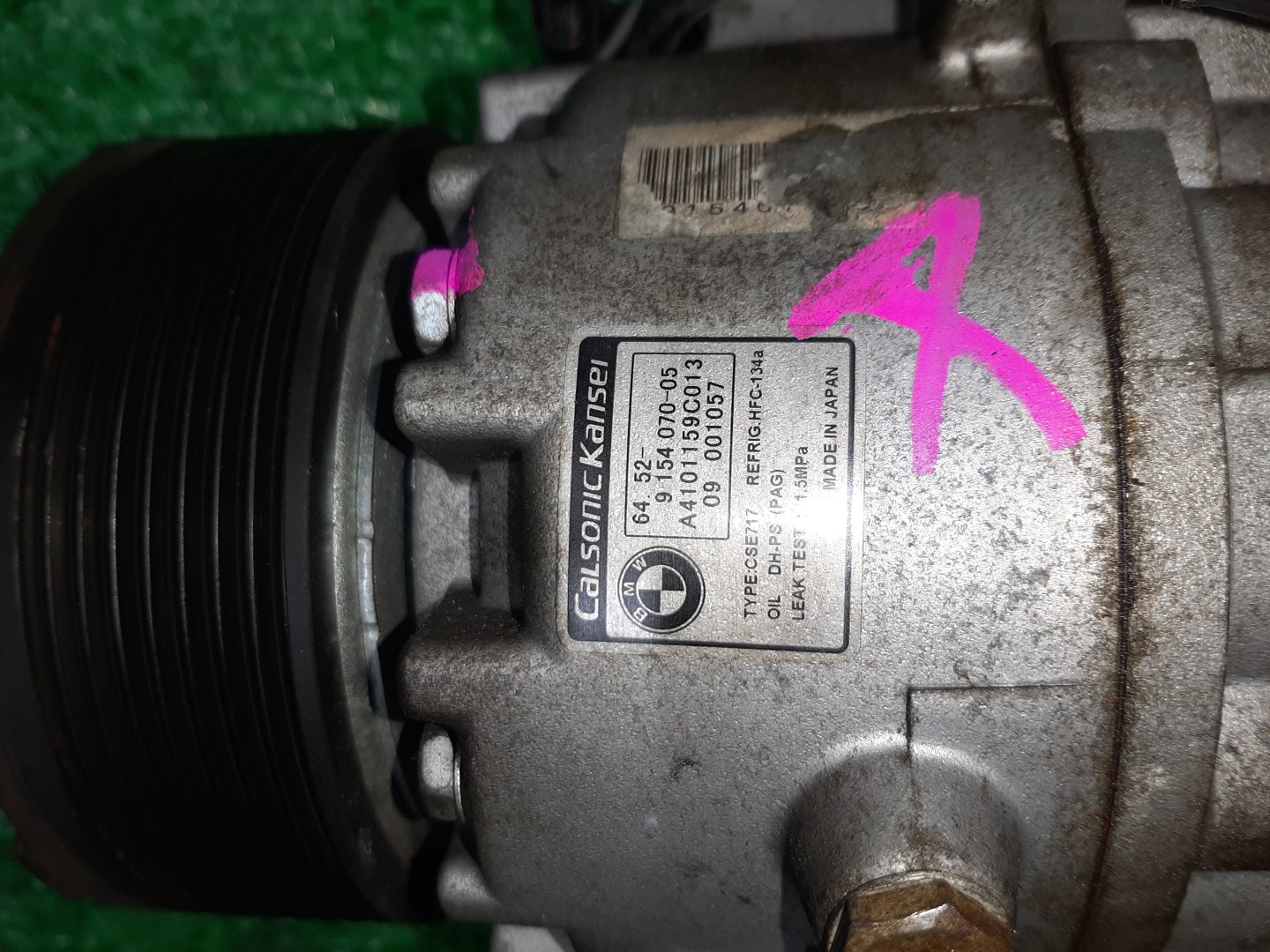 Компрессор кондиционера BMW 5-Series Gran Turismo F07 N55B30A 9154070-05 3 ракурс