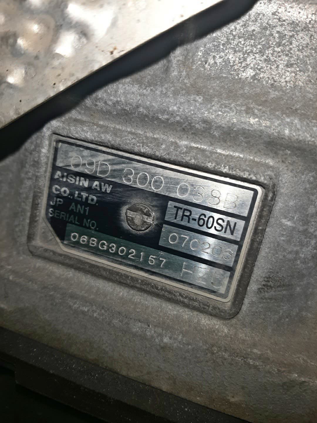 АКПП VOLKSWAGEN TOUAREG 7LA BJN HZU, 09D300038B 4 ракурс АКПП VOLKSWAGEN TOUAREG 7LA BJN HZU, 09D300038B 4 ракурс