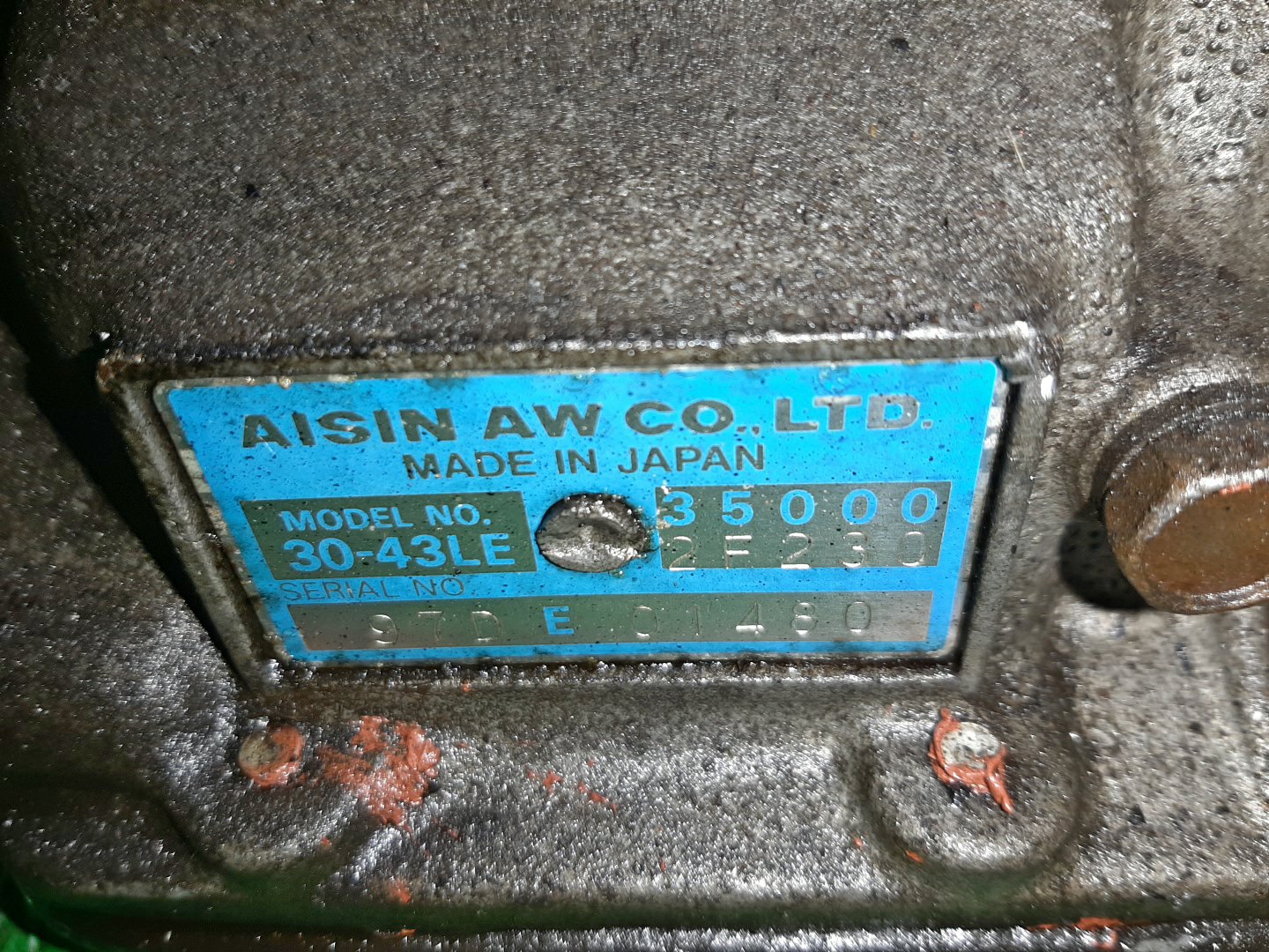 АКПП TOYOTA GRANVIA, GRAND HIACE KCH16W 1KZ-TE 30-43LE, A343F-A02A, 35000-2F230 4 ракурс