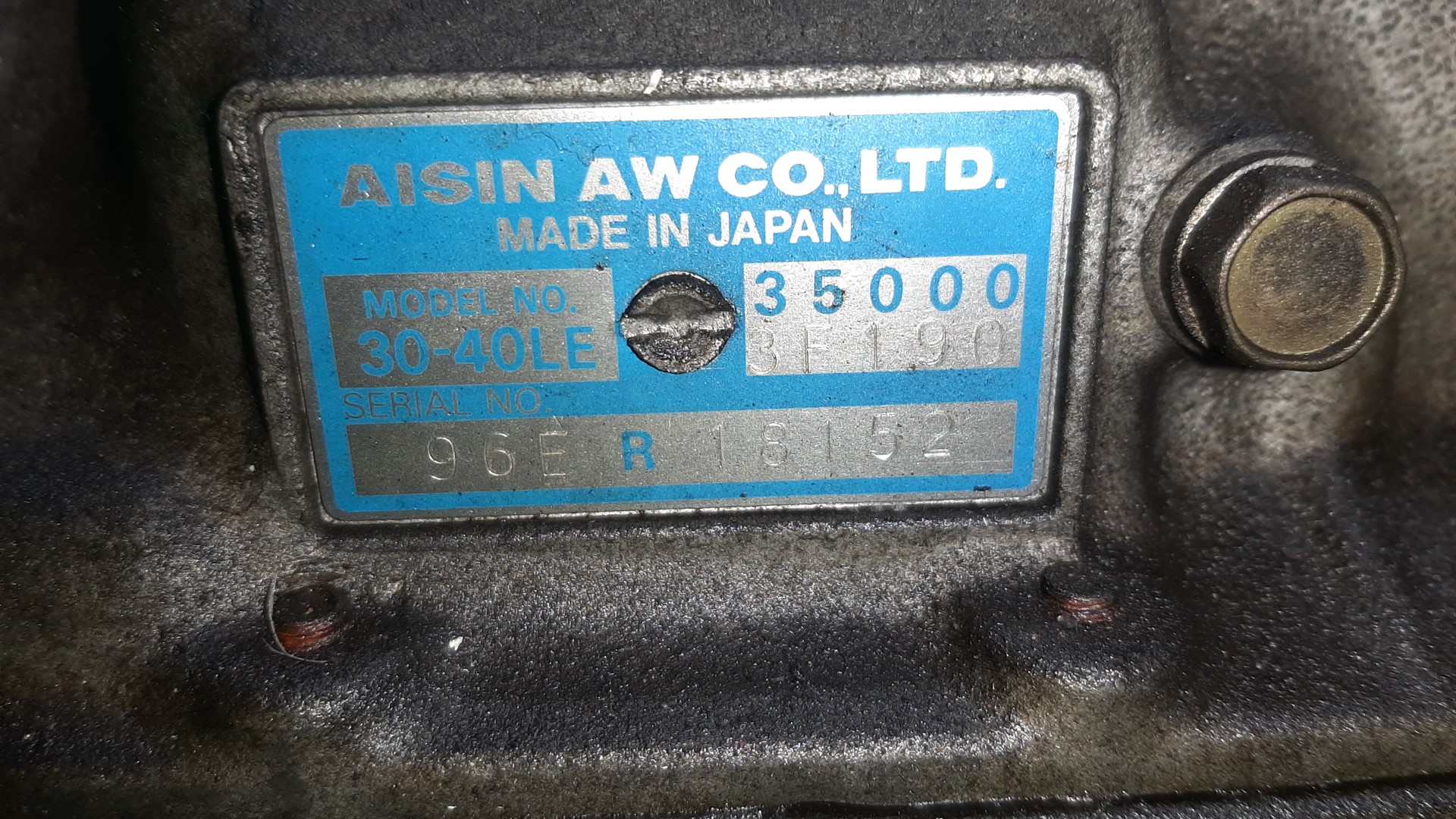 АКПП TOYOTA CROWN JZS151 1JZ-GE 30-40LE, A340E-A05A, 35000-3F190 4 ракурс