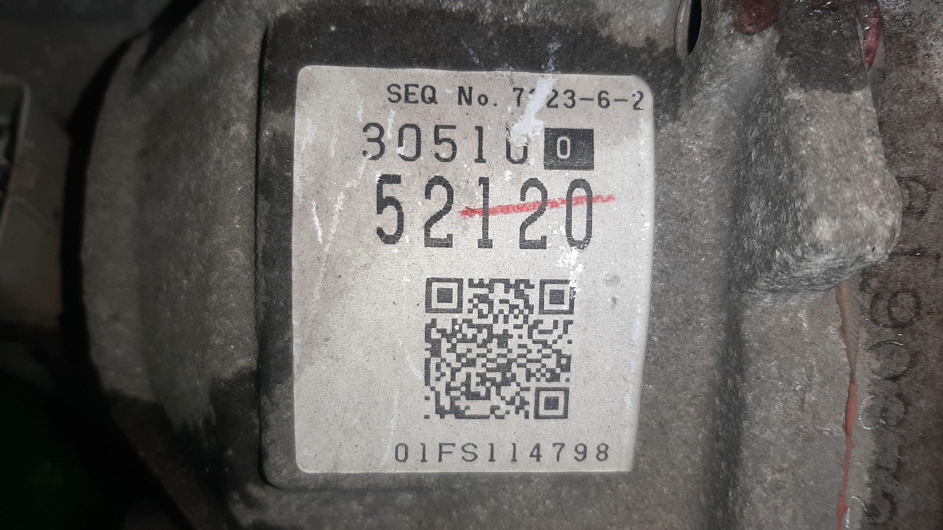 АКПП TOYOTA FUNCARGO, IST, VITZ, WILL VI, BB, PORTE, WILL CYPHA NCP20, NCP60, NCP10, NCP19, NCP30, NNP10, NCP70 2NZ-FE U441E, 30510-52120 5 ракурс