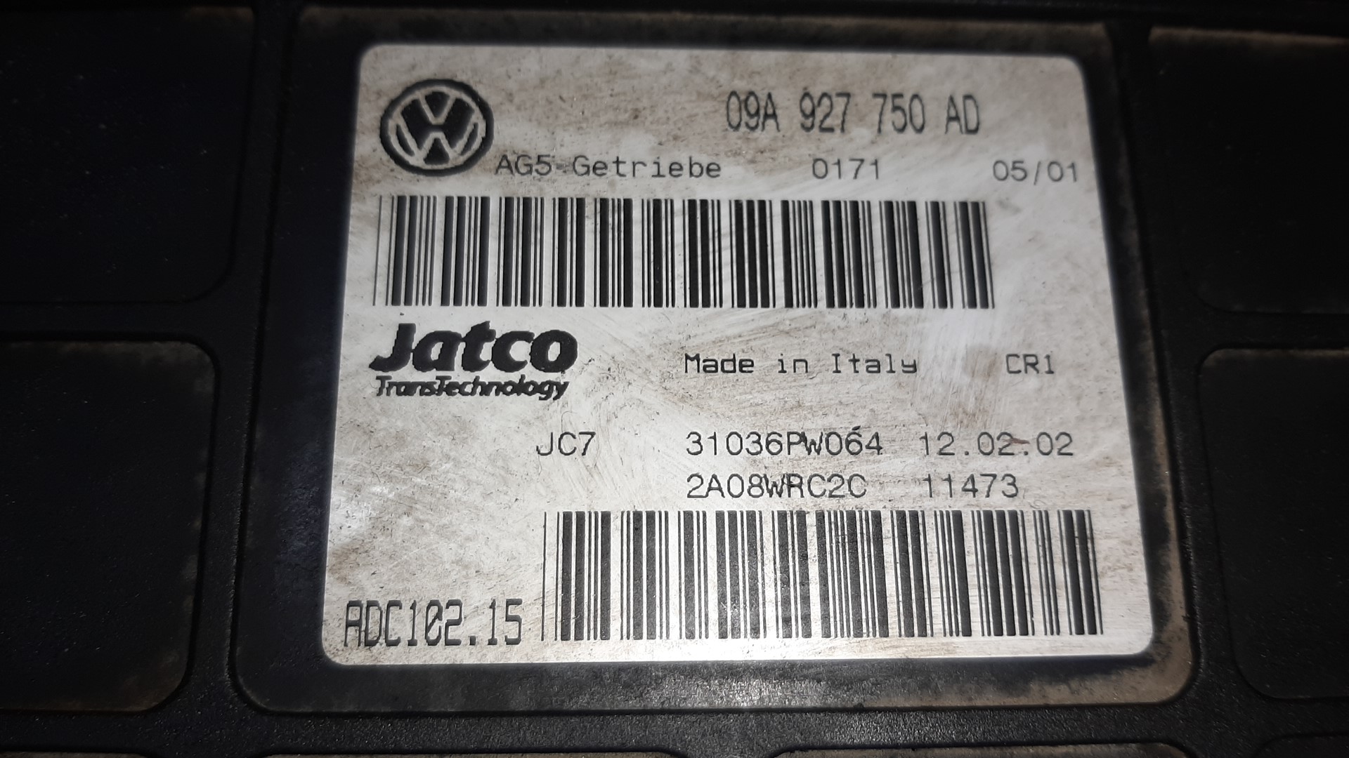АКПП VOLKSWAGEN GOLF, BORA, JETTA 1J1, 1J, MK4, 1J5, 1J2, 9M2 AUM, AQN FYL 5 ракурс