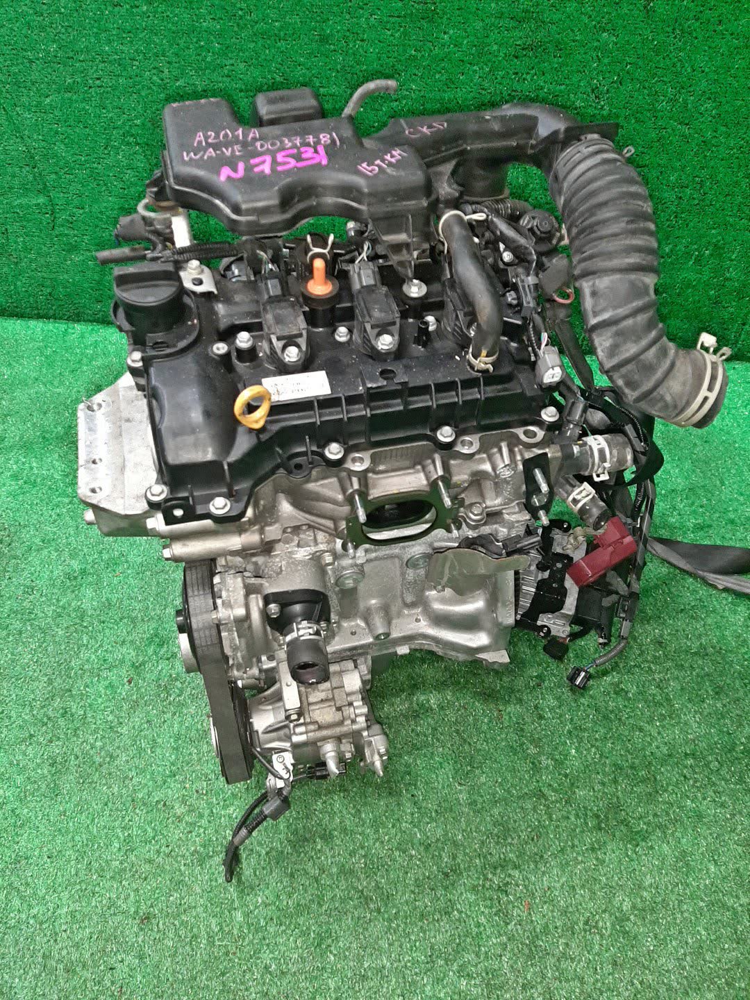 Двигатель TOYOTA RAIZE, ROCKY A201A, A201S WA-VE 0037781 4 ракурс Двигатель TOYOTA RAIZE, ROCKY A201A, A201S WA-VE 0037781 4 ракурс