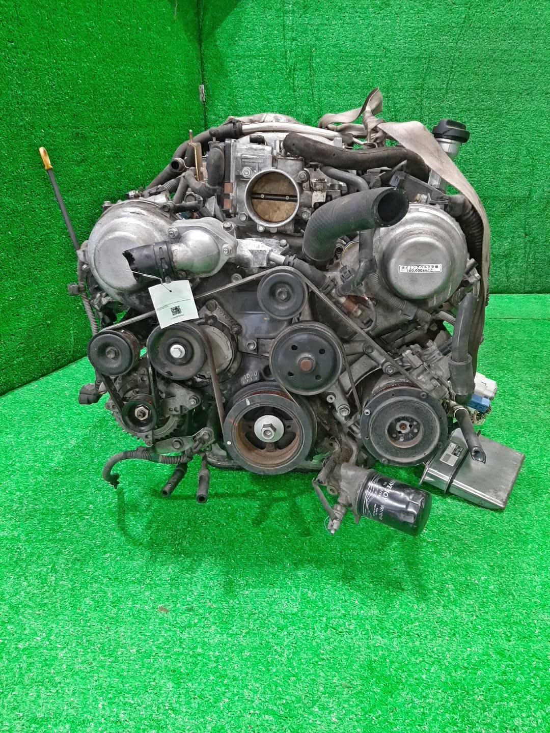 Двигатель TOYOTA CROWN MAJESTA UZS187 3UZ-FE SET 2 ракурс