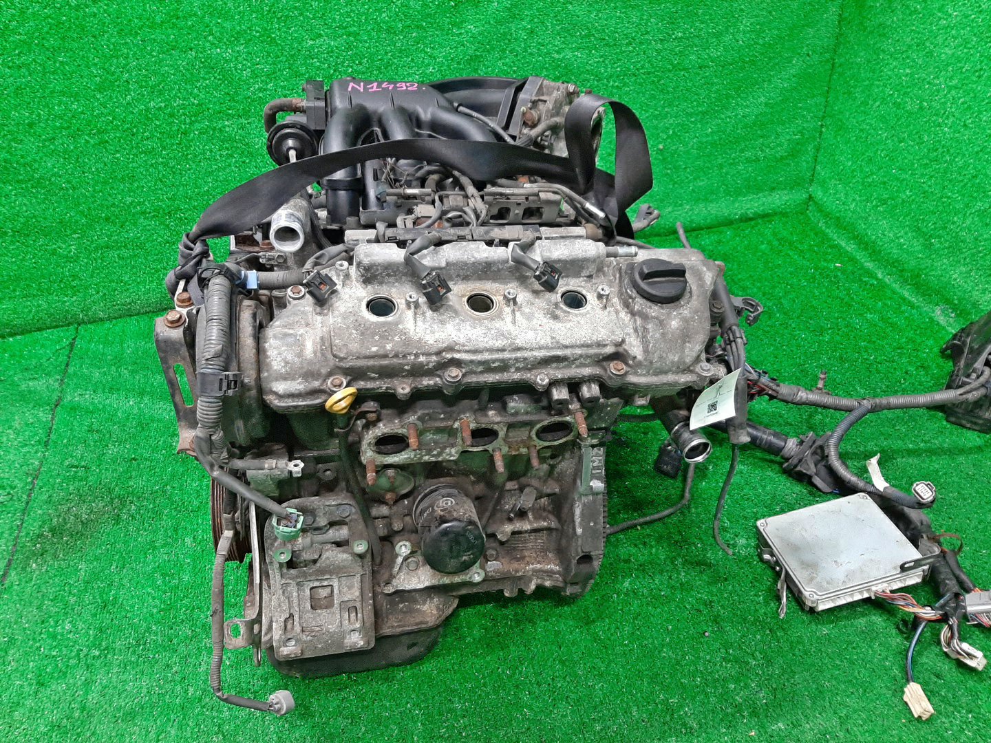 Двигатель TOYOTA ALPHARD MNH15W 1MZ-FE 2MOD 4 ракурс Двигатель TOYOTA ALPHARD MNH15W 1MZ-FE 2MOD 4 ракурс