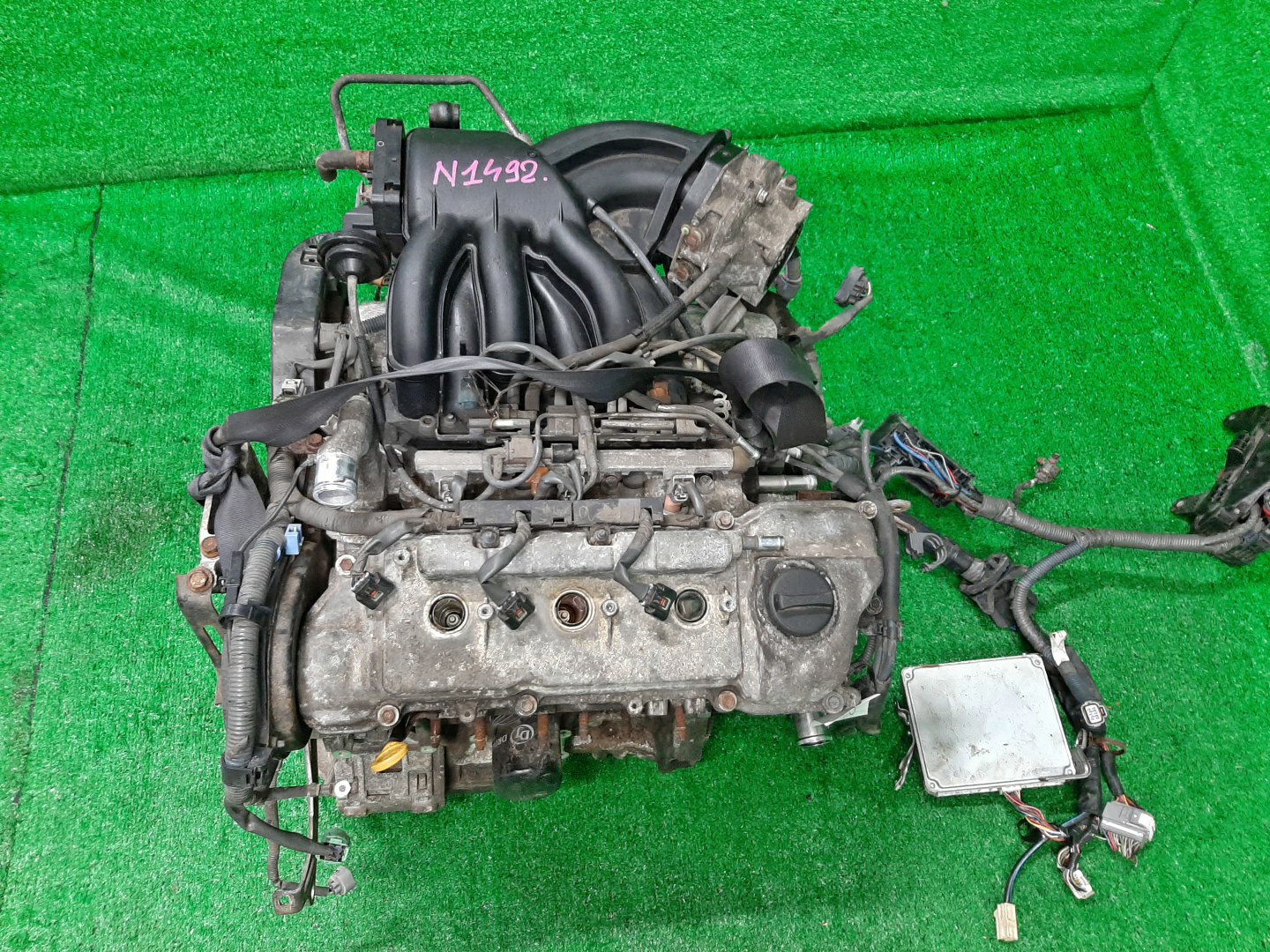 Двигатель TOYOTA ALPHARD MNH15W 1MZ-FE 2MOD 1 ракурс Двигатель TOYOTA ALPHARD MNH15W 1MZ-FE 2MOD 1 ракурс