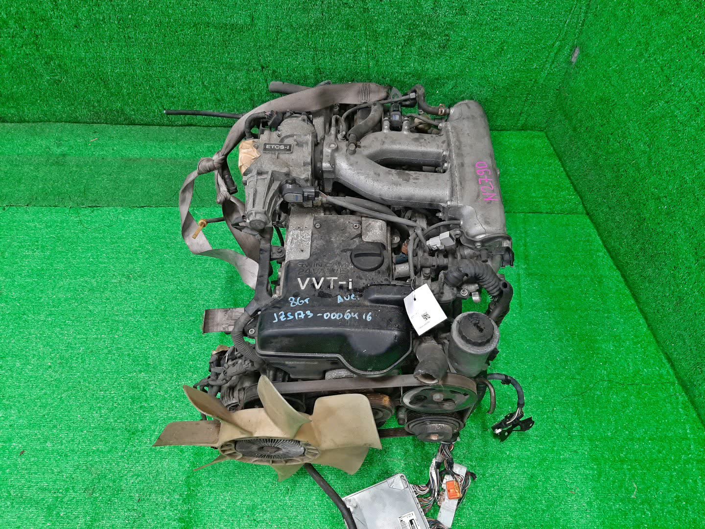 Двигатель TOYOTA CROWN JZS173 1JZ-GE VVTI 1 ракурс