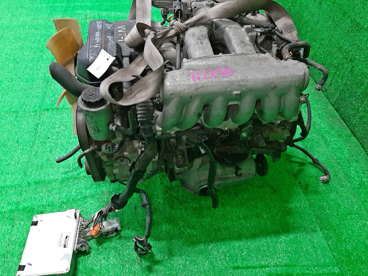 Двигатель TOYOTA CROWN JZS173 1JZ-GE VVTI 4 ракурс