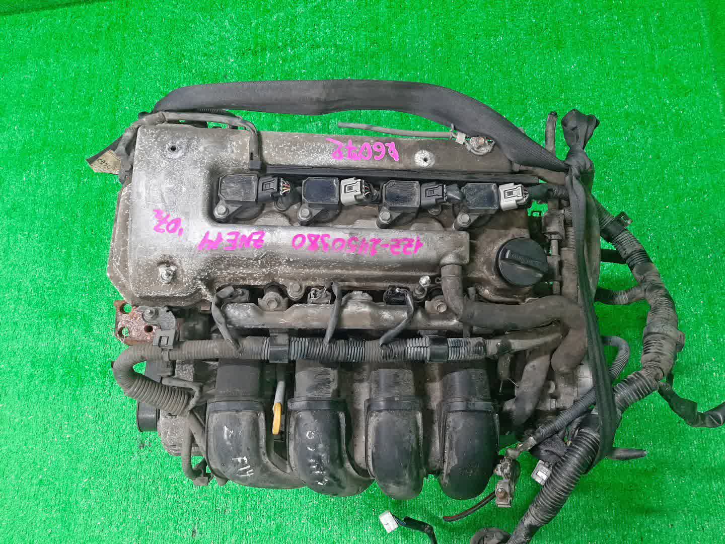 Двигатель TOYOTA COROLLA, PREMIO, COROLLA SPACIO, WISH, ALLION, COROLLA FIELDER, ALLEX, COROLLA RUNX, WILL VS ZZE124, ZZT245, ZZE124N, ZNE14G, ZZE124G, ZZE129 1ZZ-FE MEX 1 ракурс