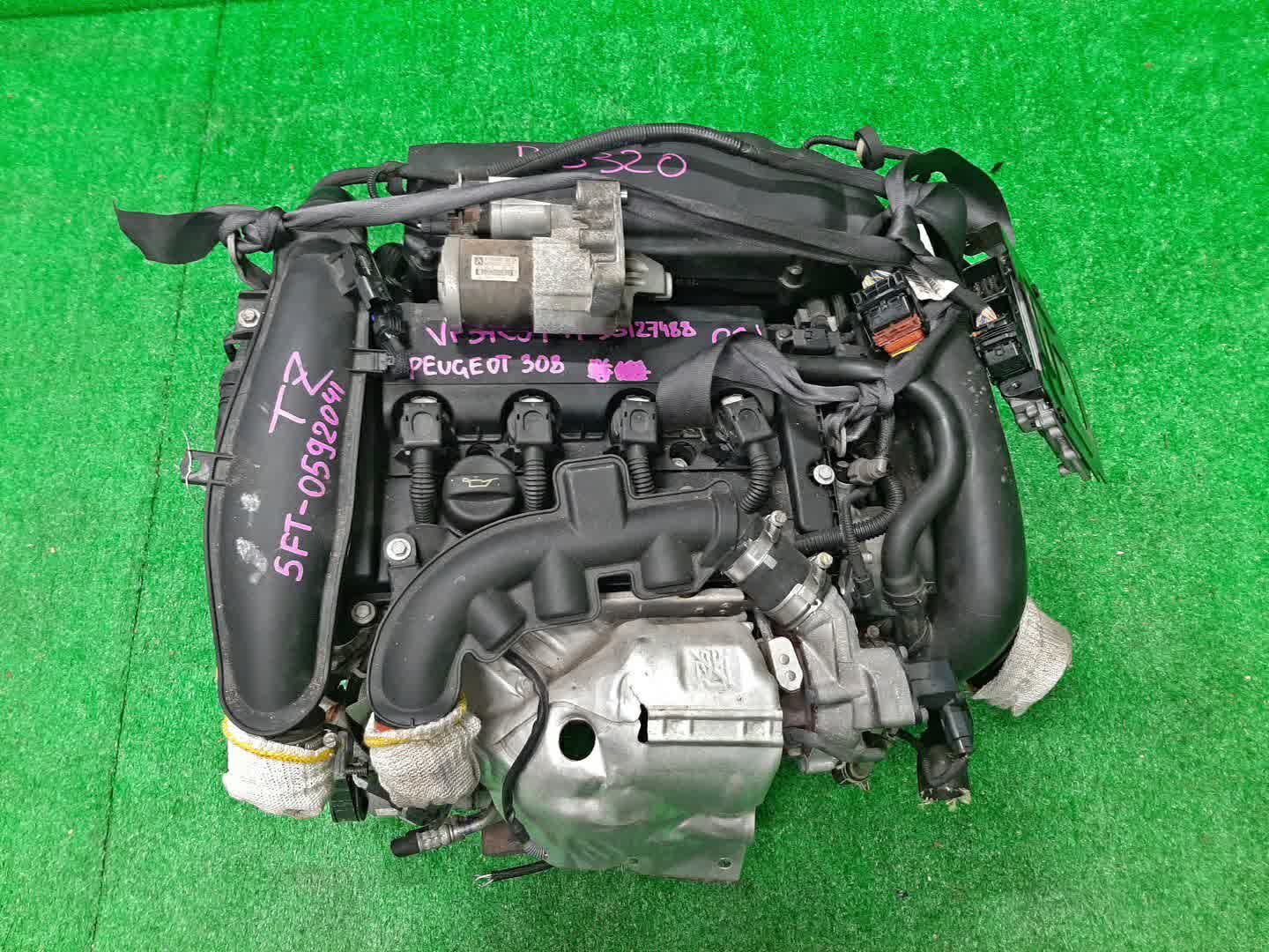 Двигатель PEUGEOT 308, 3008, 207, 508 4C, 4A, 4E, 4B, T7, 0U, WC, WB, 8D 5FT, EP6DT EP6DT 1 ракурс