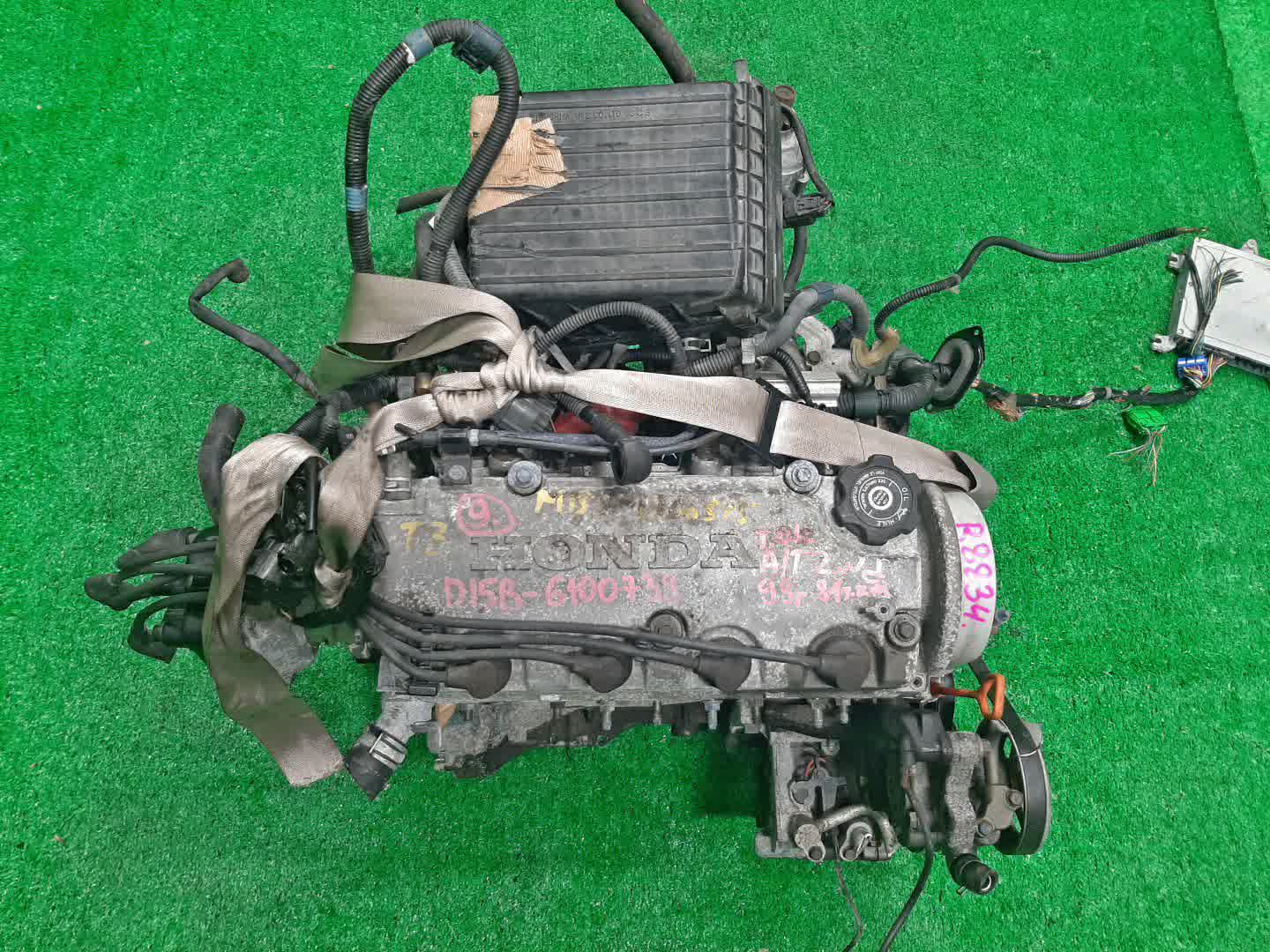 Двигатель HONDA CIVIC, DOMANI, INTEGRA, PARTNER, CIVIC FERIO EK3, MB3, EY7 D15B 6100739 1 ракурс