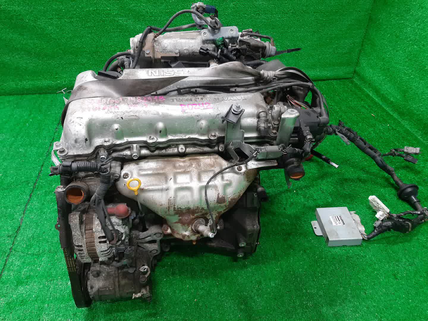 Двигатель NISSAN SERENA PC24 SR20DE 148291B 4 ракурс Двигатель NISSAN SERENA PC24 SR20DE 148291B 4 ракурс
