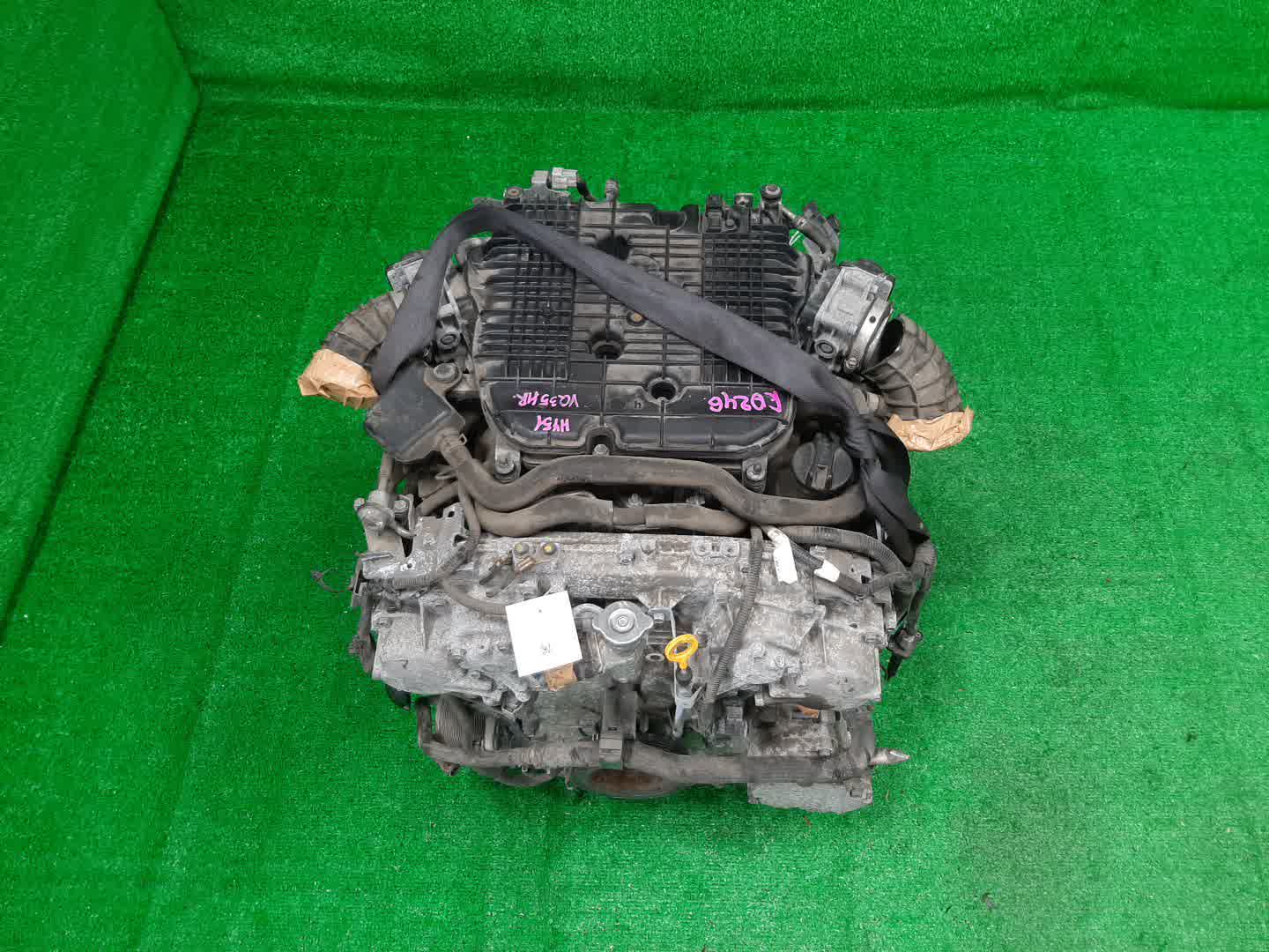 Двигатель NISSAN FUGA HY51 VQ35HR HYBRID 1 ракурс
