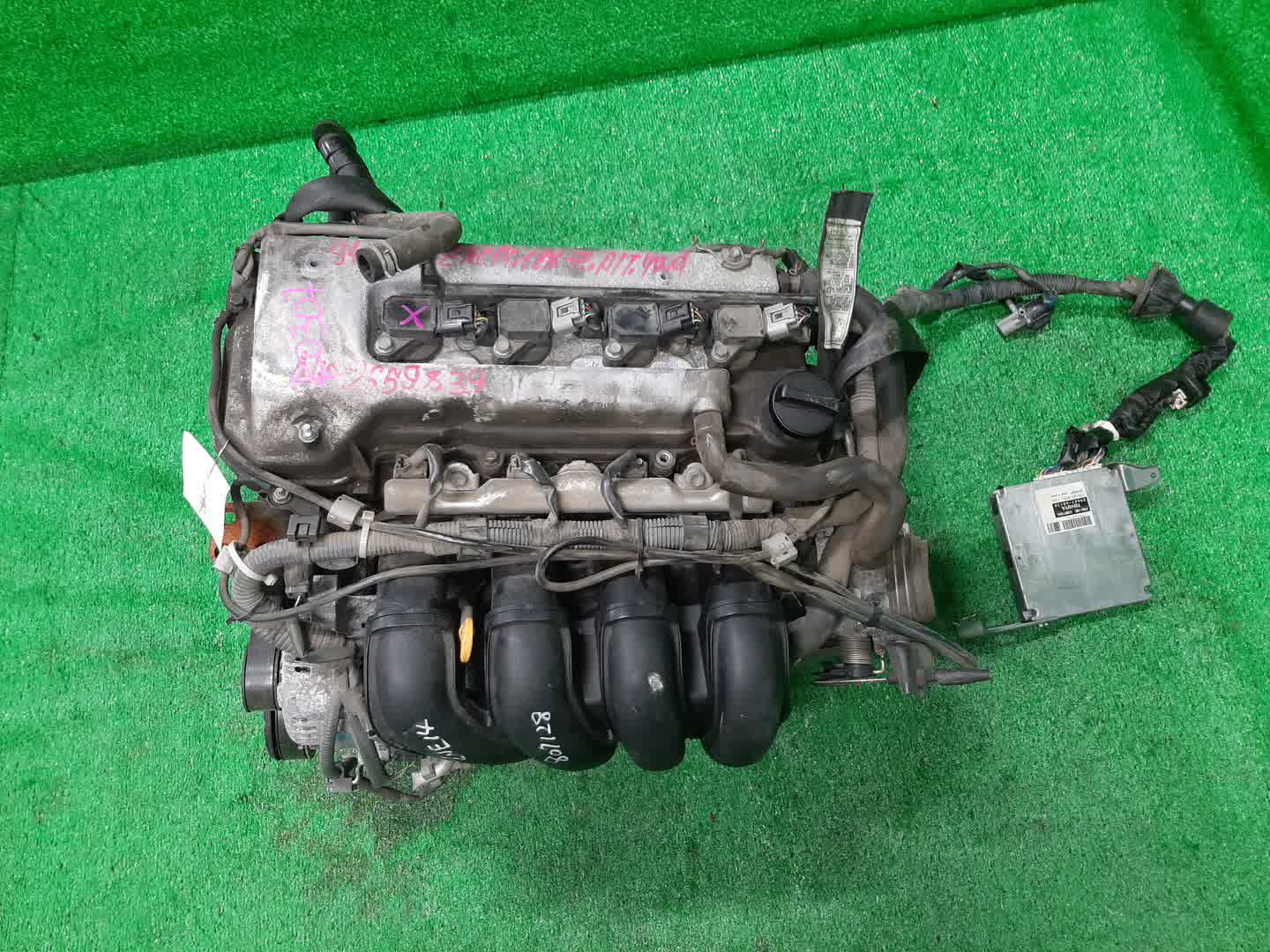 Двигатель TOYOTA COROLLA, PREMIO, COROLLA SPACIO, WISH, ALLION, COROLLA FIELDER, ALLEX, COROLLA RUNX, WILL VS ZZE124, ZZT245, ZZE124N, ZNE14G, ZZE124G, ZZE129 1ZZ-FE MEX 1 ракурс