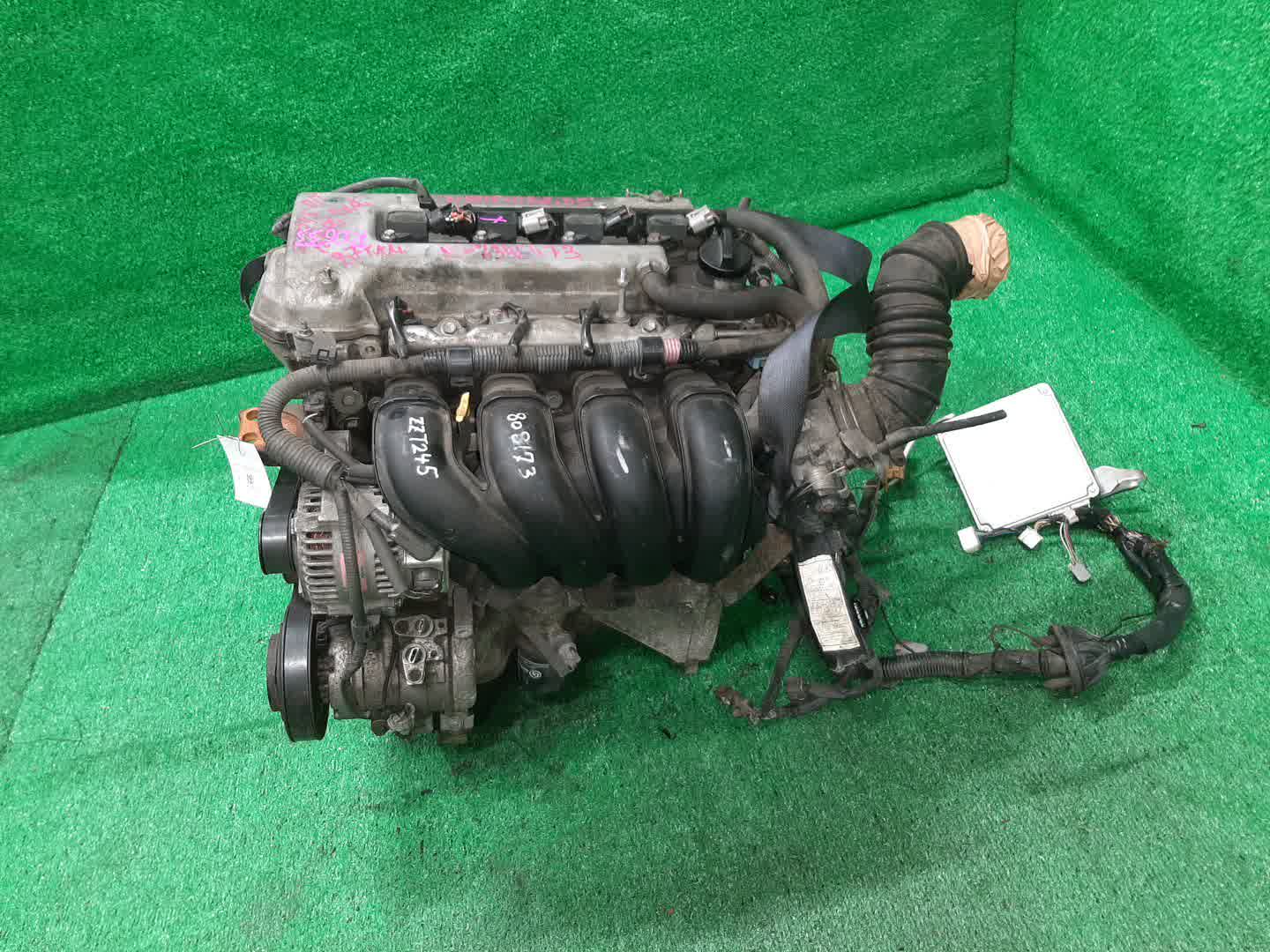 Двигатель TOYOTA COROLLA, PREMIO, COROLLA SPACIO, WISH, ALLION, COROLLA FIELDER, ALLEX, COROLLA RUNX, WILL VS ZZE124, ZZT245, ZZE124N, ZNE14G, ZZE124G, ZZE129 1ZZ-FE MEX 4 ракурс