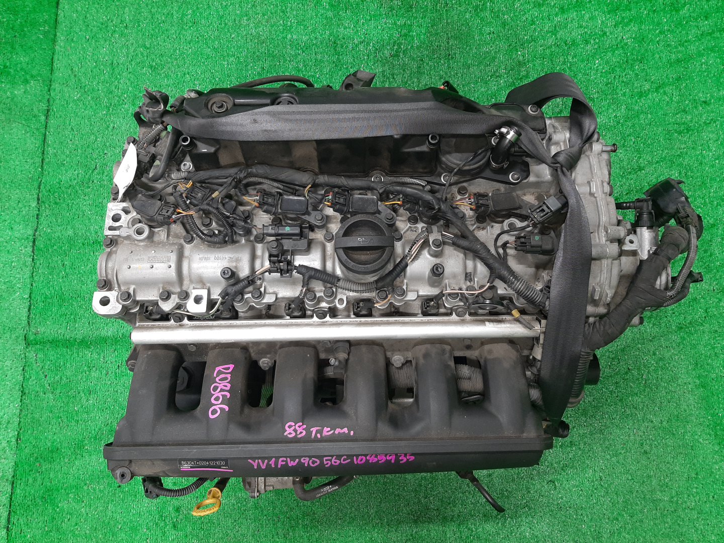 Двигатель VOLVO V60, S60, XC70, V70, XC60, S80 FW90, FS90, BZ90, BW90, DZ99, DZ90, AS60 B6304T4 02041221030 1 ракурс