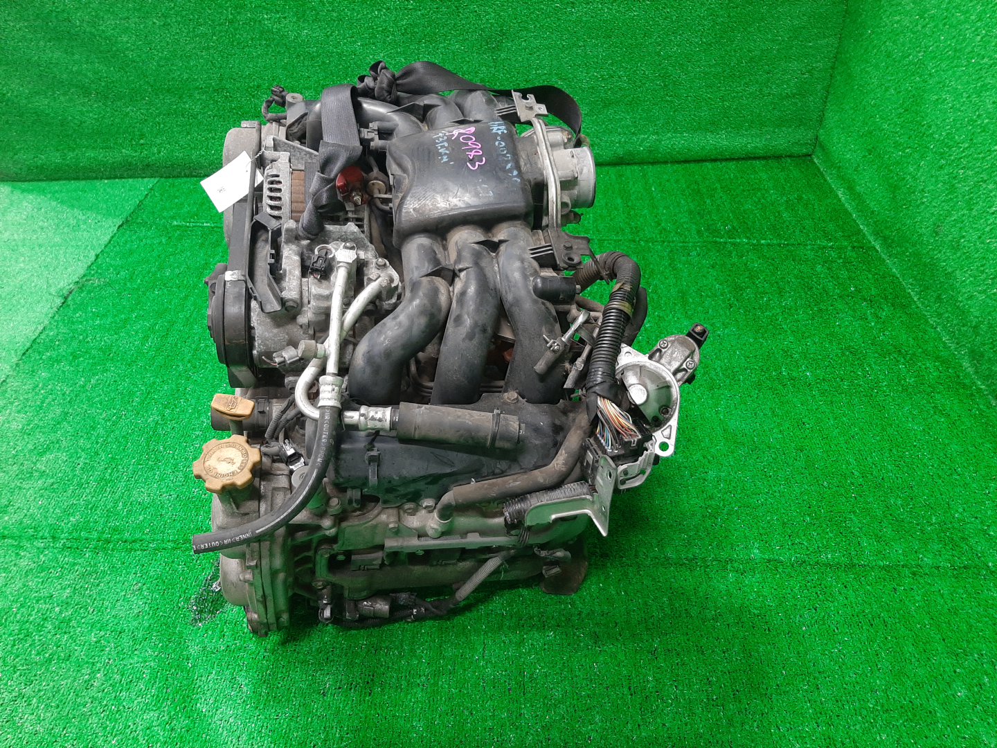 Двигатель SUBARU OUTBACK BRF EZ36DE EZ36DJCALE 4 ракурс