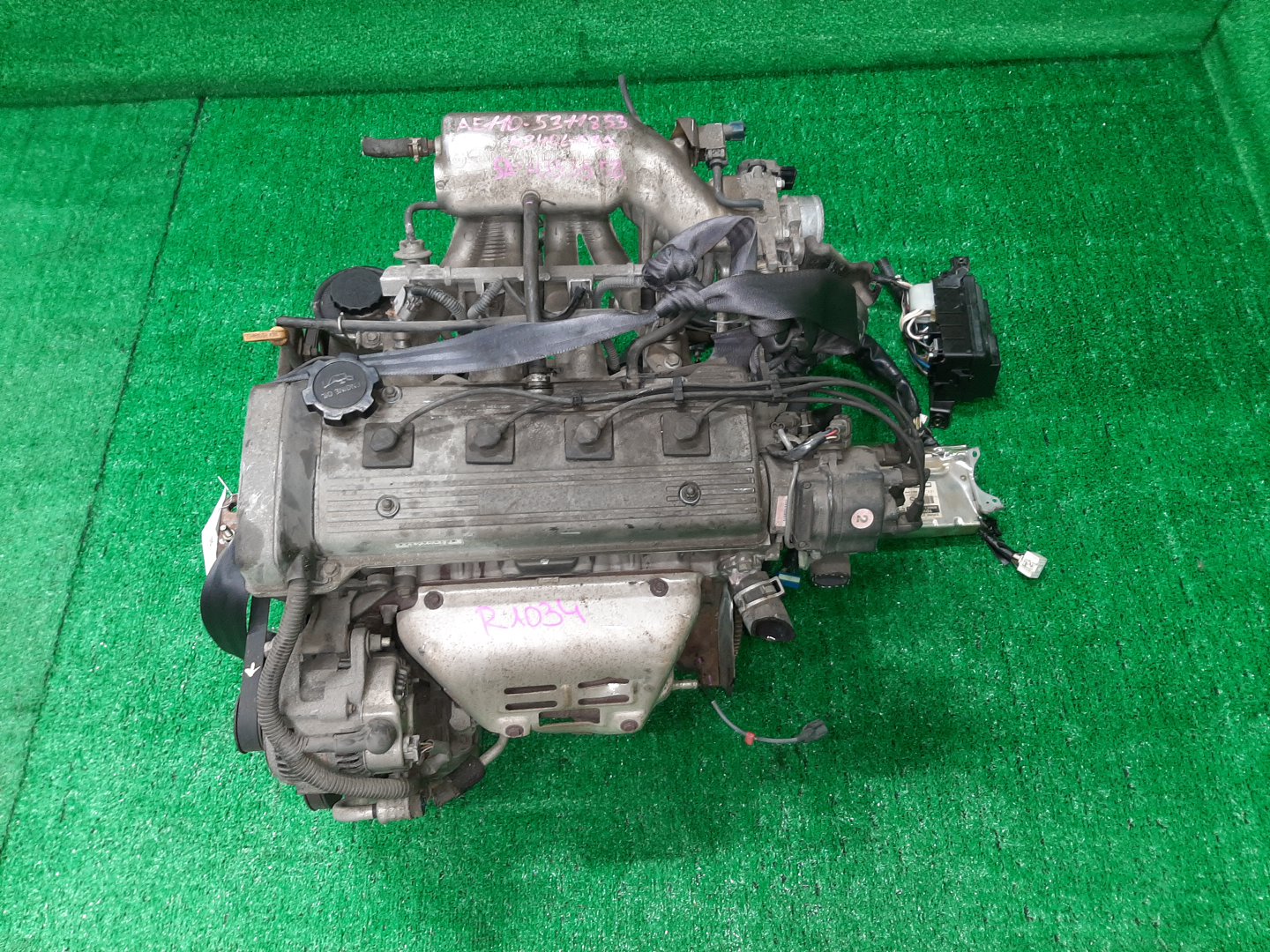 Двигатель TOYOTA CARINA, CERES, COROLLA, COROLLA LEVIN, SPRINTER MARINO, SPRINTER, SPRINTER TRUENO AT212, AT192, AE100, AE110 5A-FE H353558 1 ракурс