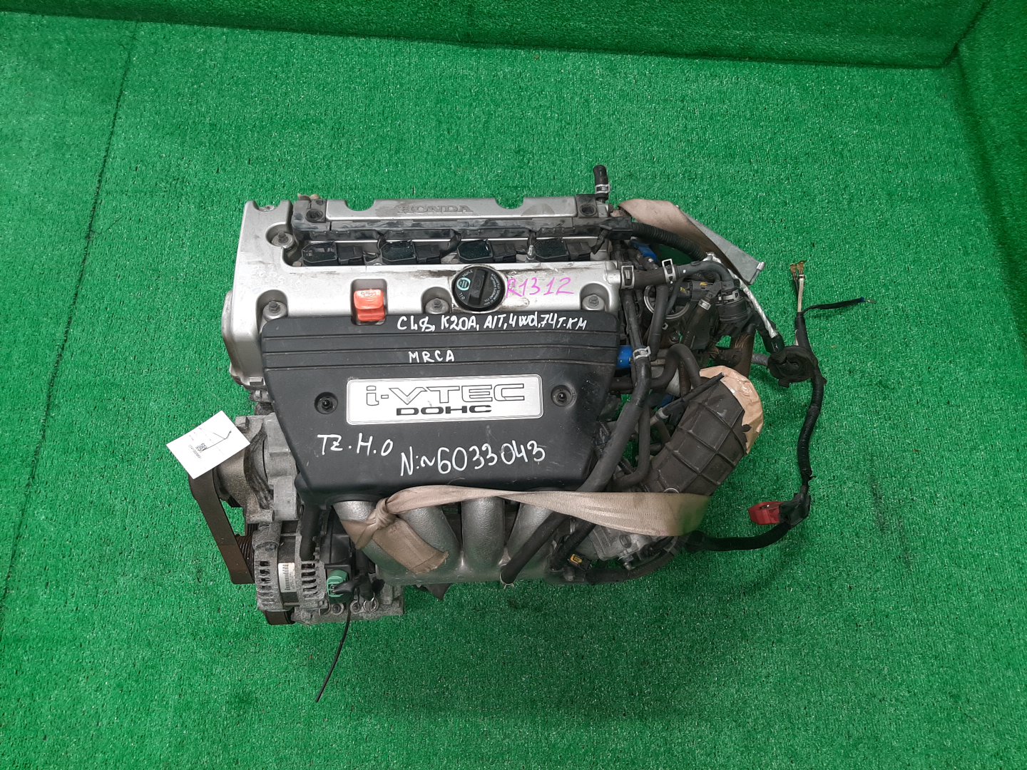 Двигатель HONDA ACCORD CL7, CL8, CM1 K20A 6033043 1 ракурс
