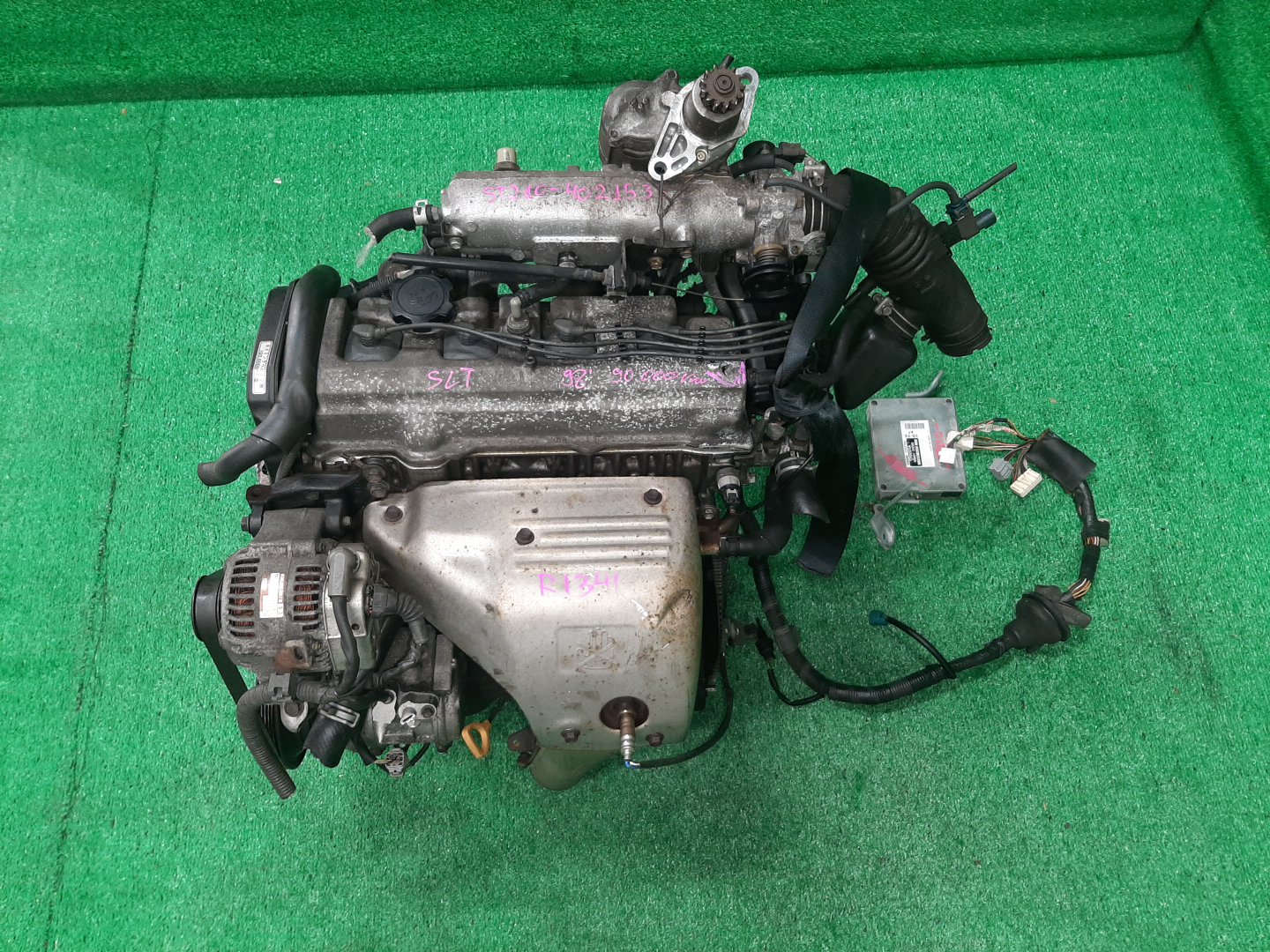 Двигатель TOYOTA CALDINA, CAMRY, CELICA, CORONA, CORONA EXIV, VISTA, CURREN, CARINA ED, CORONA PREMIO ST210G, ST191G, ST210, SV41, SV32, SV42, ST203, ST202, ST191, SV33, ST206, ST207 3S-FE KAT 1 ракурс