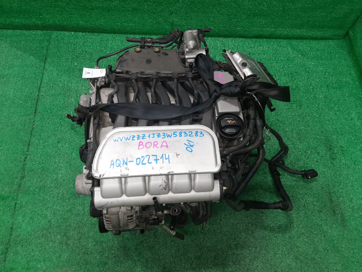 Двигатель VOLKSWAGEN GOLF, BORA 1J1, 1J, MK4, 1J5, 1J2 AQN 022714 1 ракурс