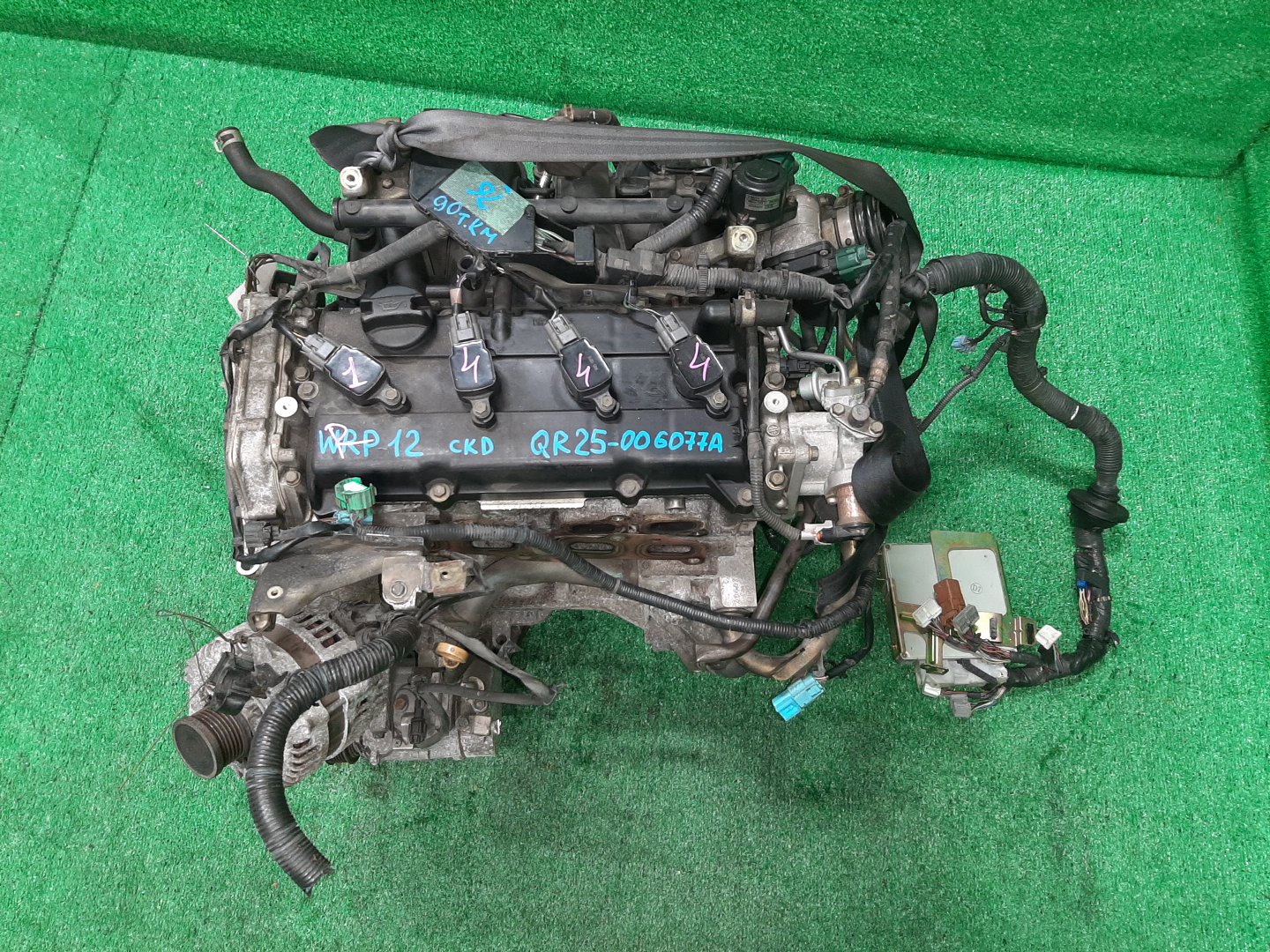 Двигатель NISSAN PRIMERA RP12, WRP12 QR25DD 006077A 1 ракурс