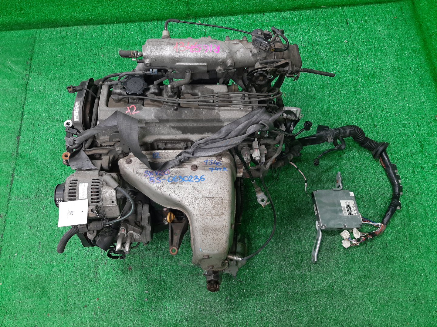 Двигатель TOYOTA MARK II QUALIS, CAMRY GRACIA SXV20W 5S-FE KAT 1 ракурс