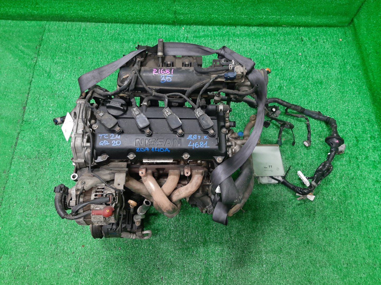 Двигатель NISSAN SERENA TC24 QR20DE PLASTIC 1 ракурс Двигатель NISSAN SERENA TC24 QR20DE PLASTIC 1 ракурс