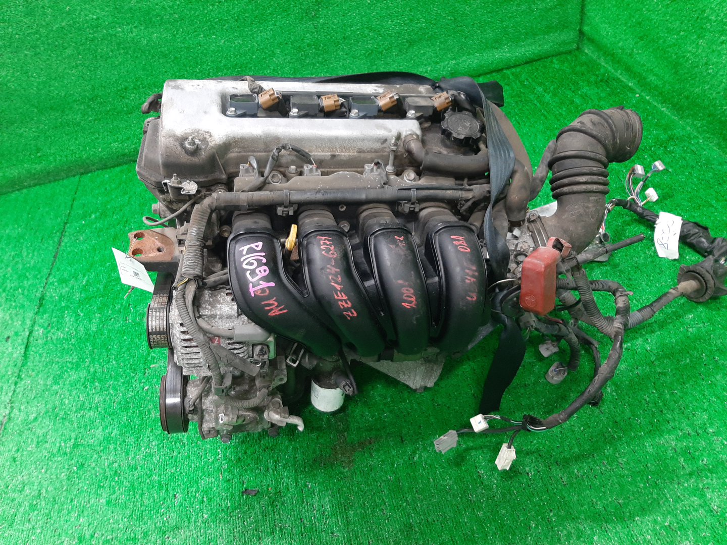 Двигатель TOYOTA COROLLA, PREMIO, COROLLA SPACIO, WISH, ALLION, COROLLA FIELDER, ALLEX, COROLLA RUNX, WILL VS ZZE124, ZZT245, ZZE124N, ZNE14G, ZZE124G, ZZE129 1ZZ-FE MEX 4 ракурс