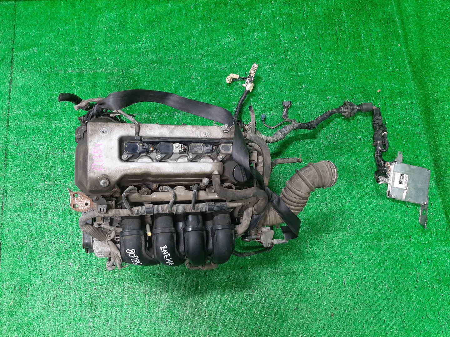 Двигатель TOYOTA COROLLA, PREMIO, COROLLA SPACIO, WISH, ALLION, COROLLA FIELDER, ALLEX, COROLLA RUNX, WILL VS ZZE124, ZZT245, ZZE124N, ZNE14G, ZZE124G, ZZE129 1ZZ-FE MEX 1 ракурс