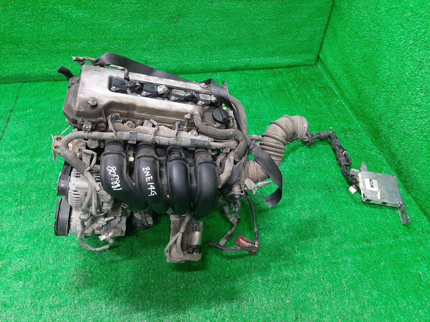 Двигатель TOYOTA COROLLA, PREMIO, COROLLA SPACIO, WISH, ALLION, COROLLA FIELDER, ALLEX, COROLLA RUNX, WILL VS ZZE124, ZZT245, ZZE124N, ZNE14G, ZZE124G, ZZE129 1ZZ-FE MEX 4 ракурс