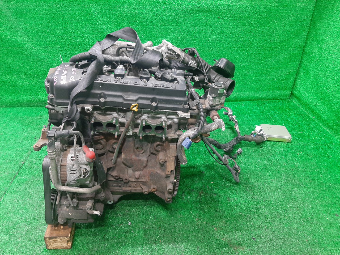 Двигатель NISSAN AVENIR, BLUEBIRD, EXPERT, PRIMERA, TINO, WINGROAD, ALMERA, BLUEBIRD SYLPHY W11, QU14, VW11, QP11, V10, WHY11, N16, G10, QG10 QG18DE MEXAH 4 ракурс