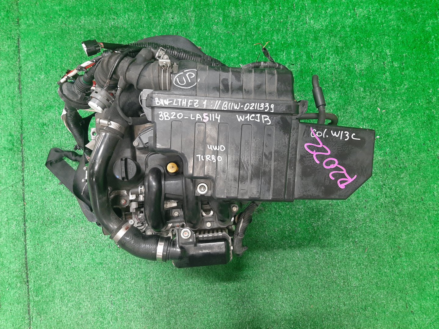 Двигатель MITSUBISHI EK SPACE, DAYZ ROOX, EK WAGON, DAYZ B11A, B21A, B11W, B21W 3B20T LA5114 1 ракурс