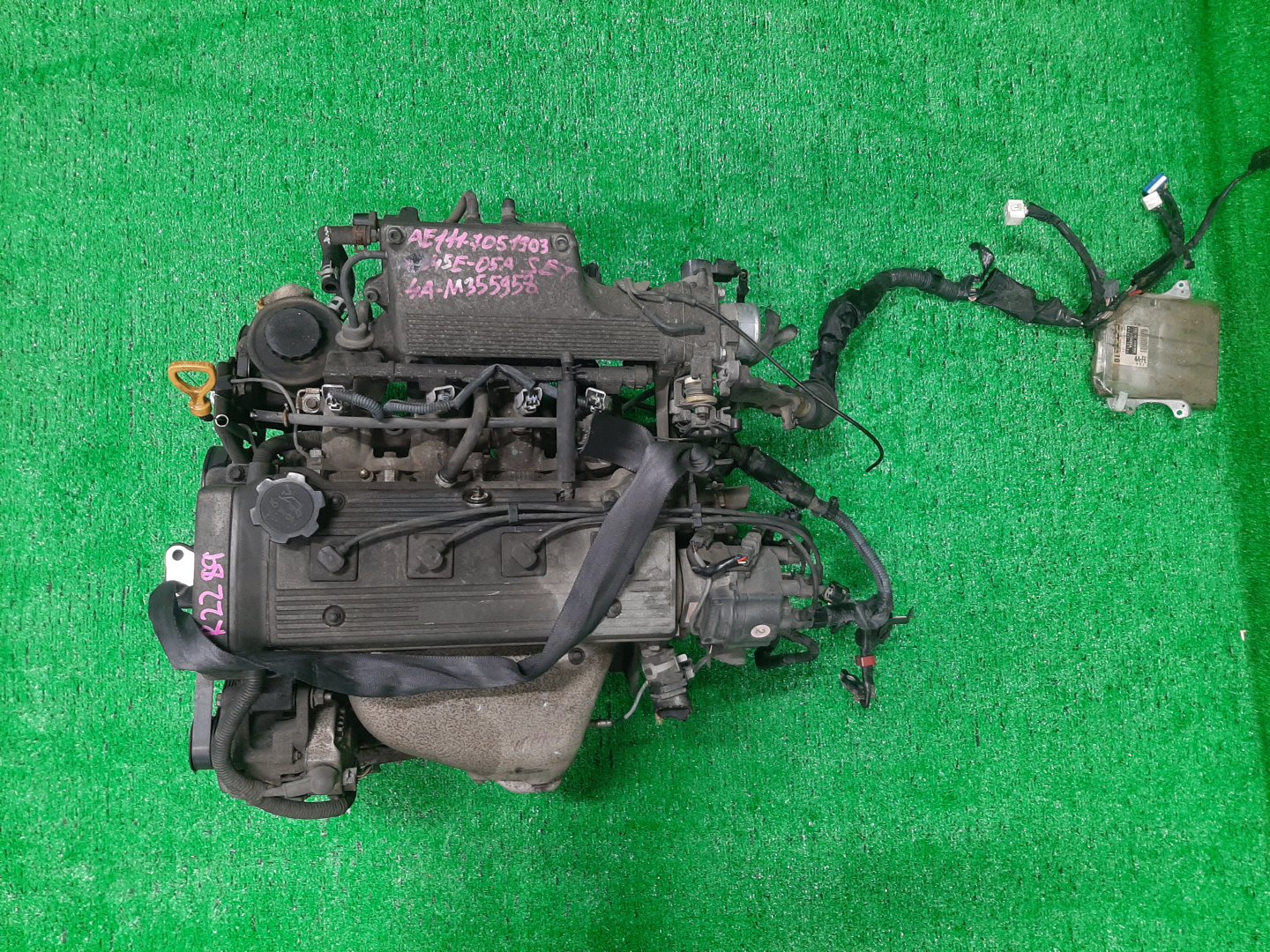 Двигатель TOYOTA SPRINTER CARIB, CERES, COROLLA, COROLLA LEVIN, SPRINTER MARINO, COROLLA SPACIO, SPRINTER, SPRINTER TRUENO AE111G, AE101, AE111, AE111N 4A-FE TPAM 1 ракурс