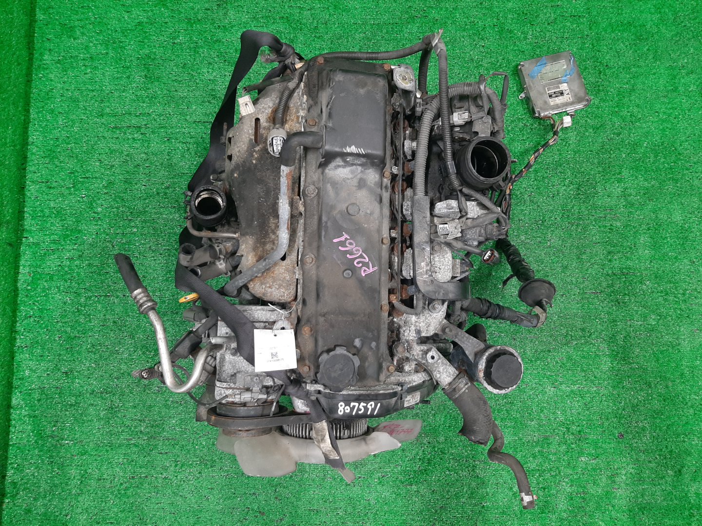 Двигатель TOYOTA GRANVIA, GRAND HIACE, HIACE REGIUS, TOURING HIACE KCH16W, KCH46G, KCH46W 1KZ-TE 2MOD 1 ракурс Двигатель TOYOTA GRANVIA, GRAND HIACE, HIACE REGIUS, TOURING HIACE KCH16W, KCH46G, KCH46W 1KZ-TE 2MOD 1 ракурс